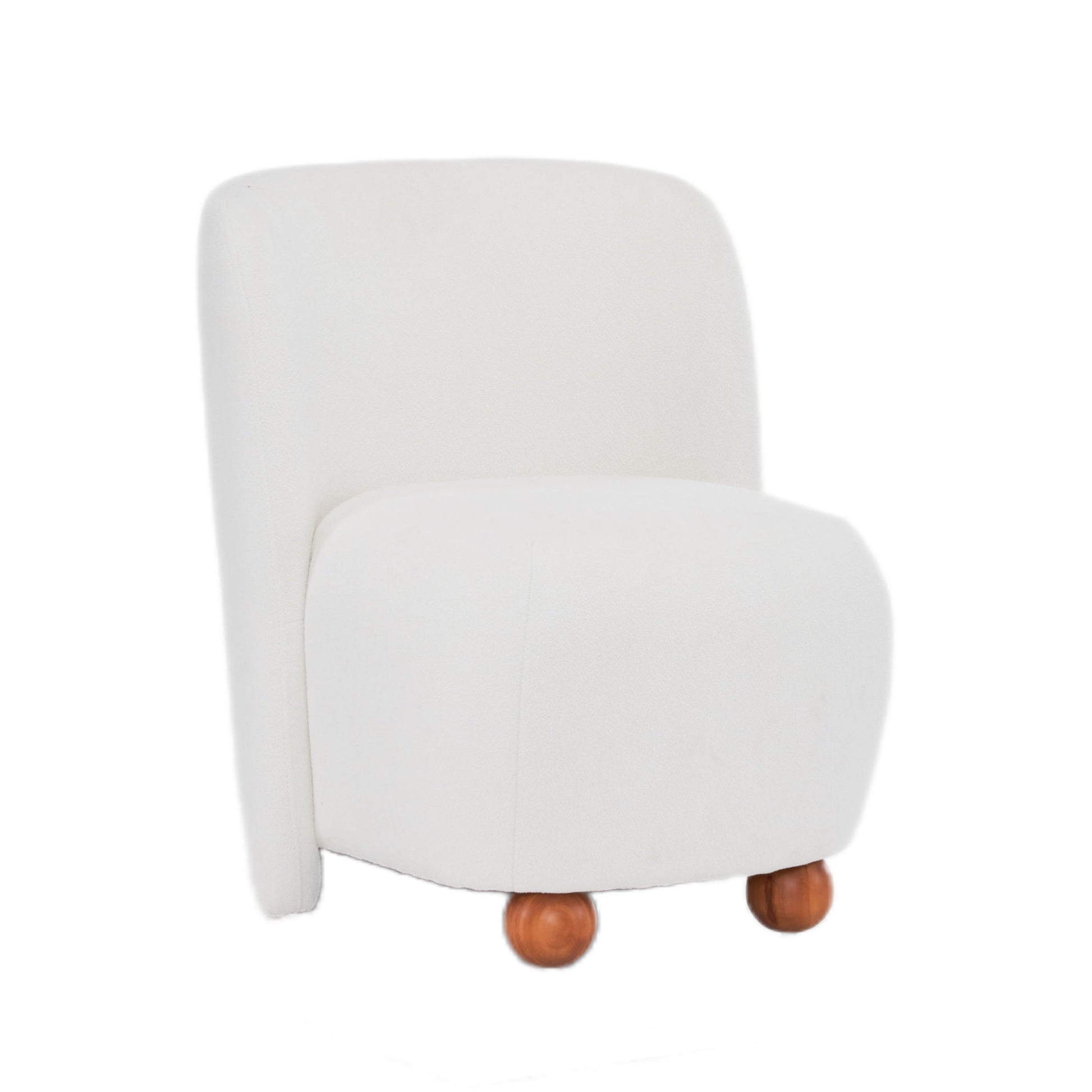 Modern Low Back Accent Upholstered Armless Living Room Chairs, Round Feet - Best Buy Furniture