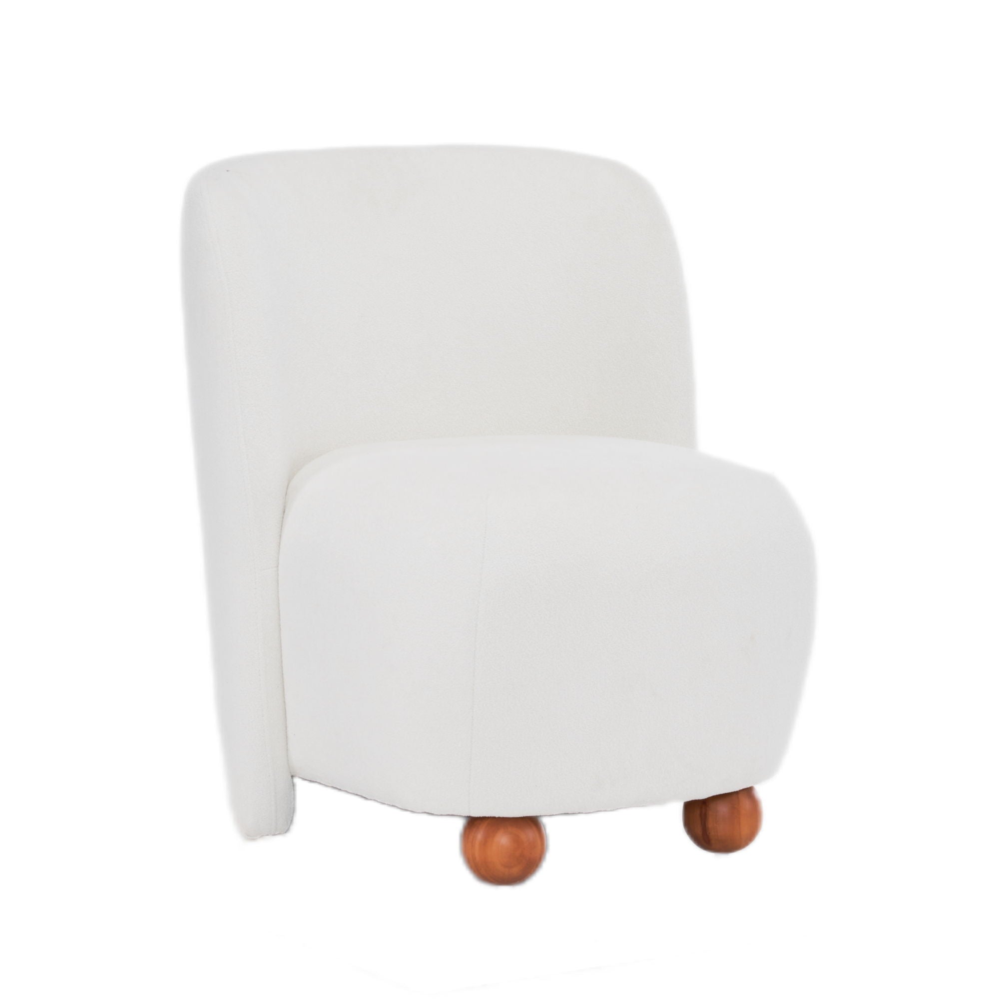 Modern Low Back Accent Upholstered Armless Living Room Chairs, Round Feet - Best Buy Furniture
