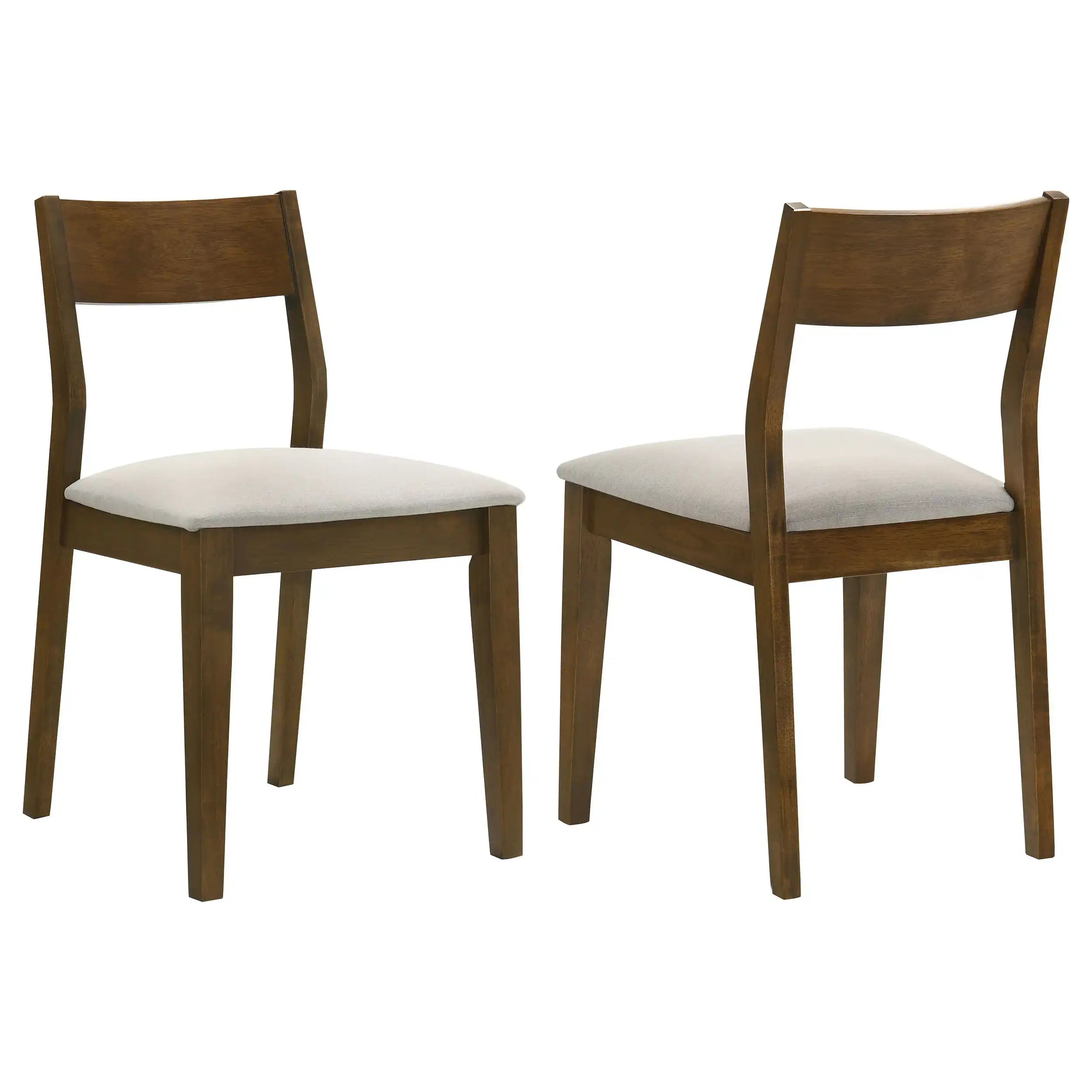 Almonte - Dining Chair Upholstered Seat (Set of 2) - Dark Brown - Best Buy Furniture