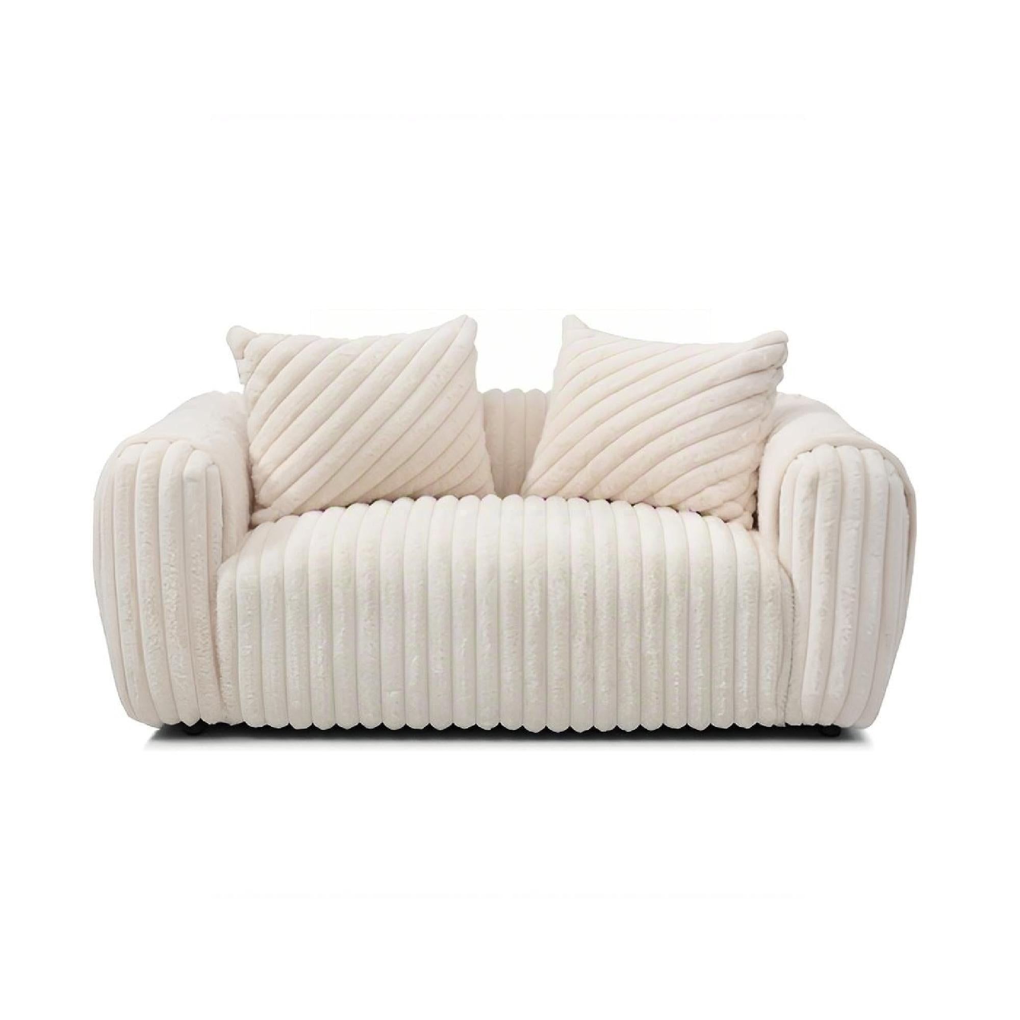 Cancun - Loveseat - White - Best Buy Furniture