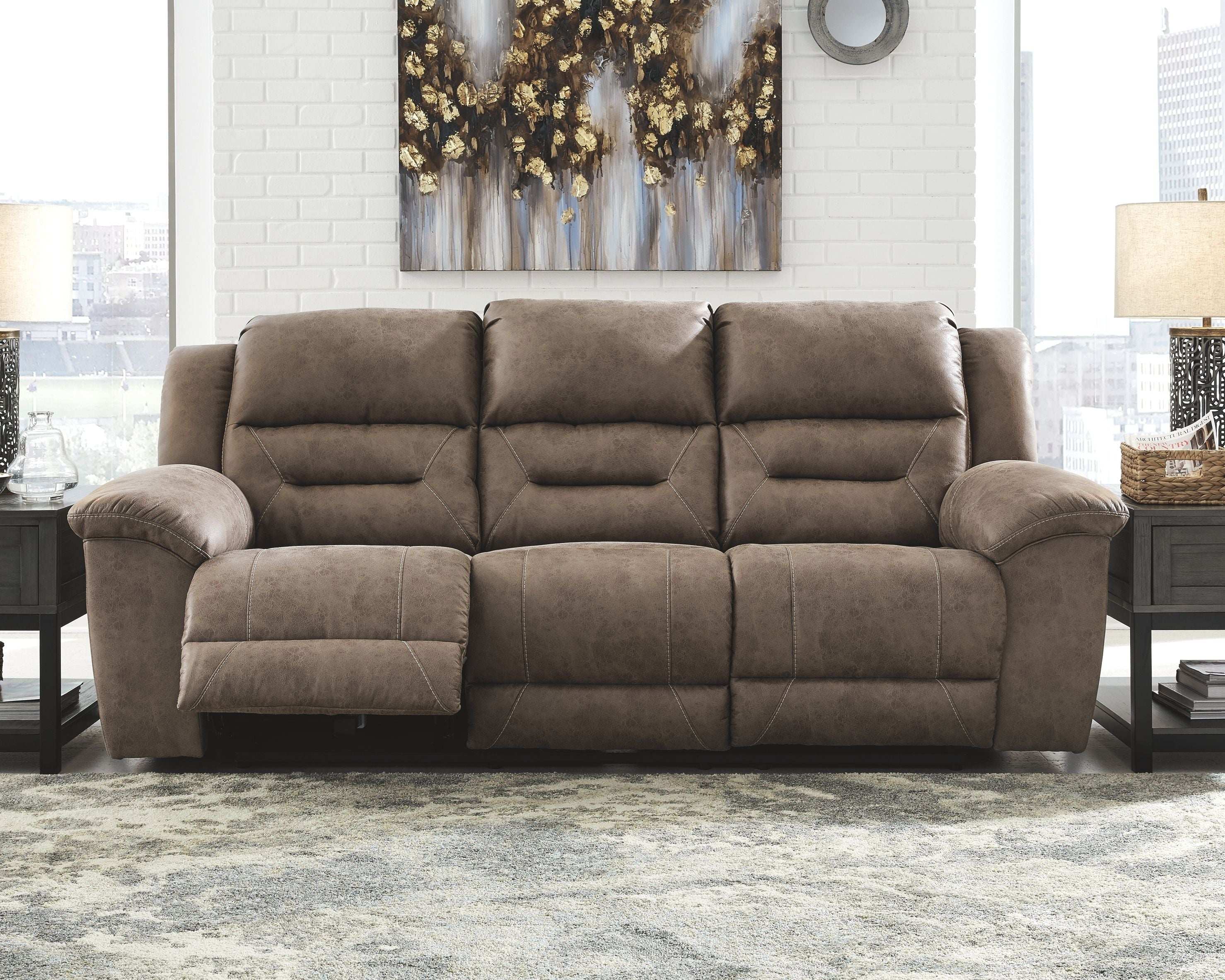 Stoneland - Reclining Living Room Set - Best Buy Furniture