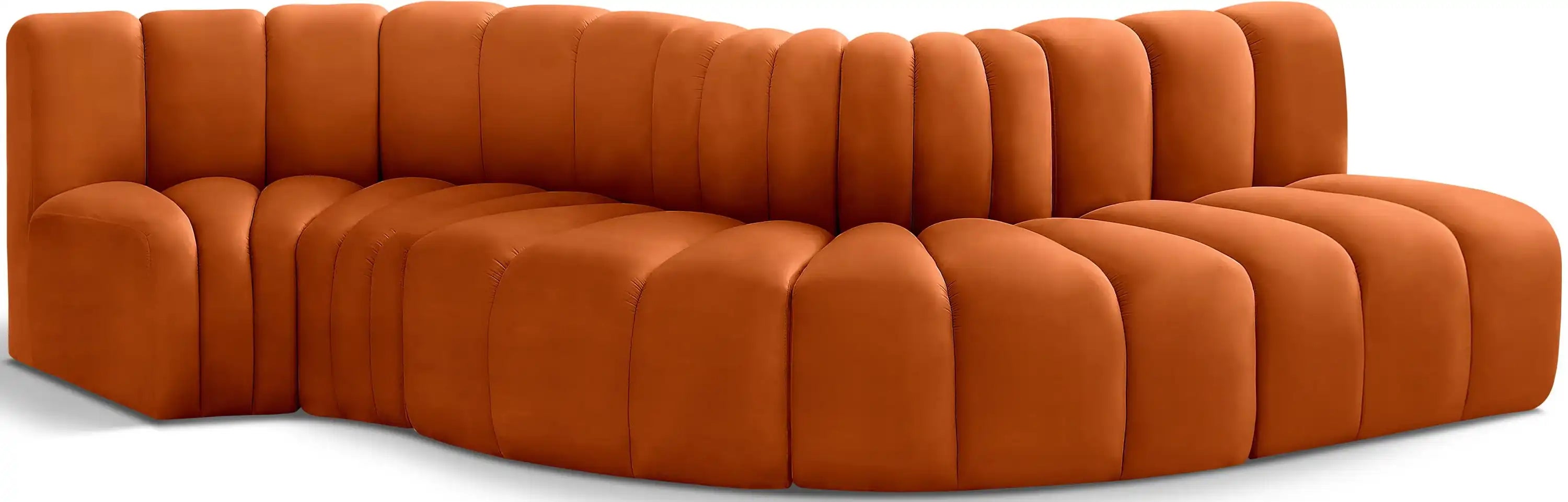 Arc - Velvet 5 Piece Modular Sofa - Best Buy Furniture