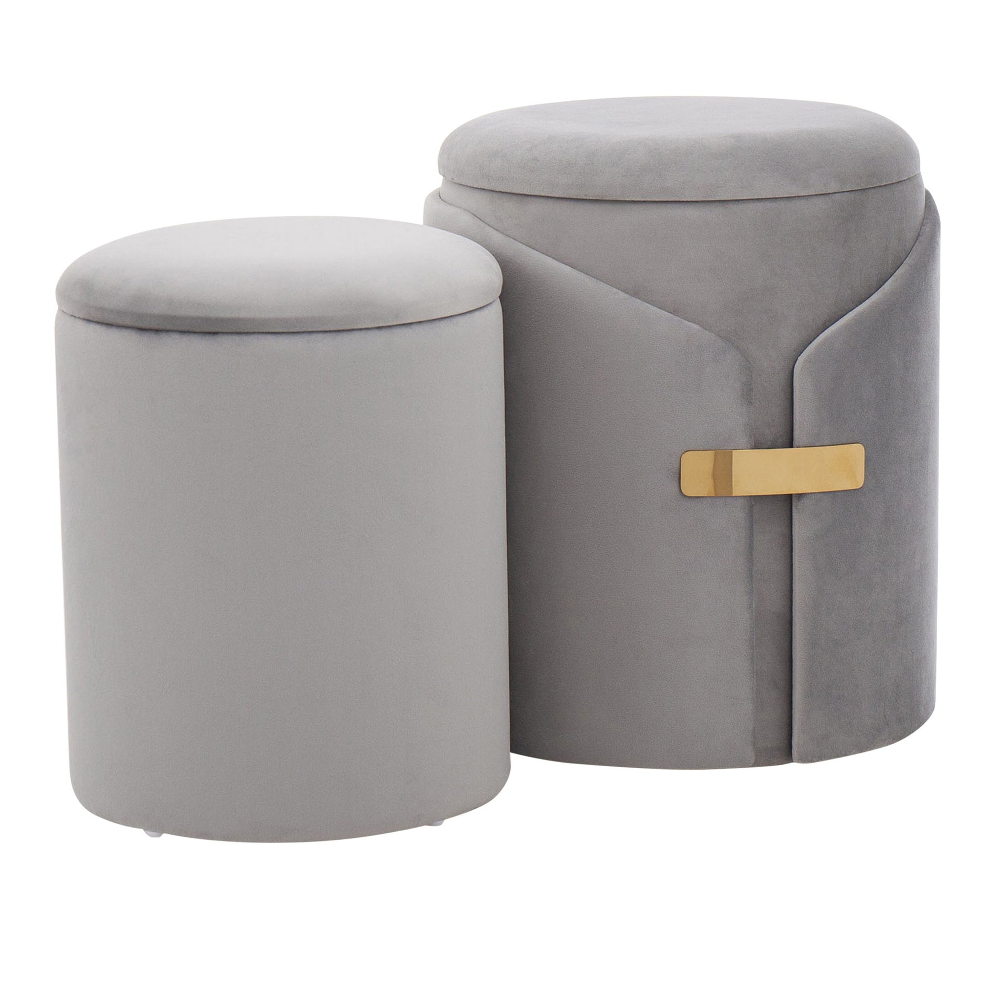Dahlia - Contemporary / Glam Nesting Ottoman Set - Best Buy Furniture
