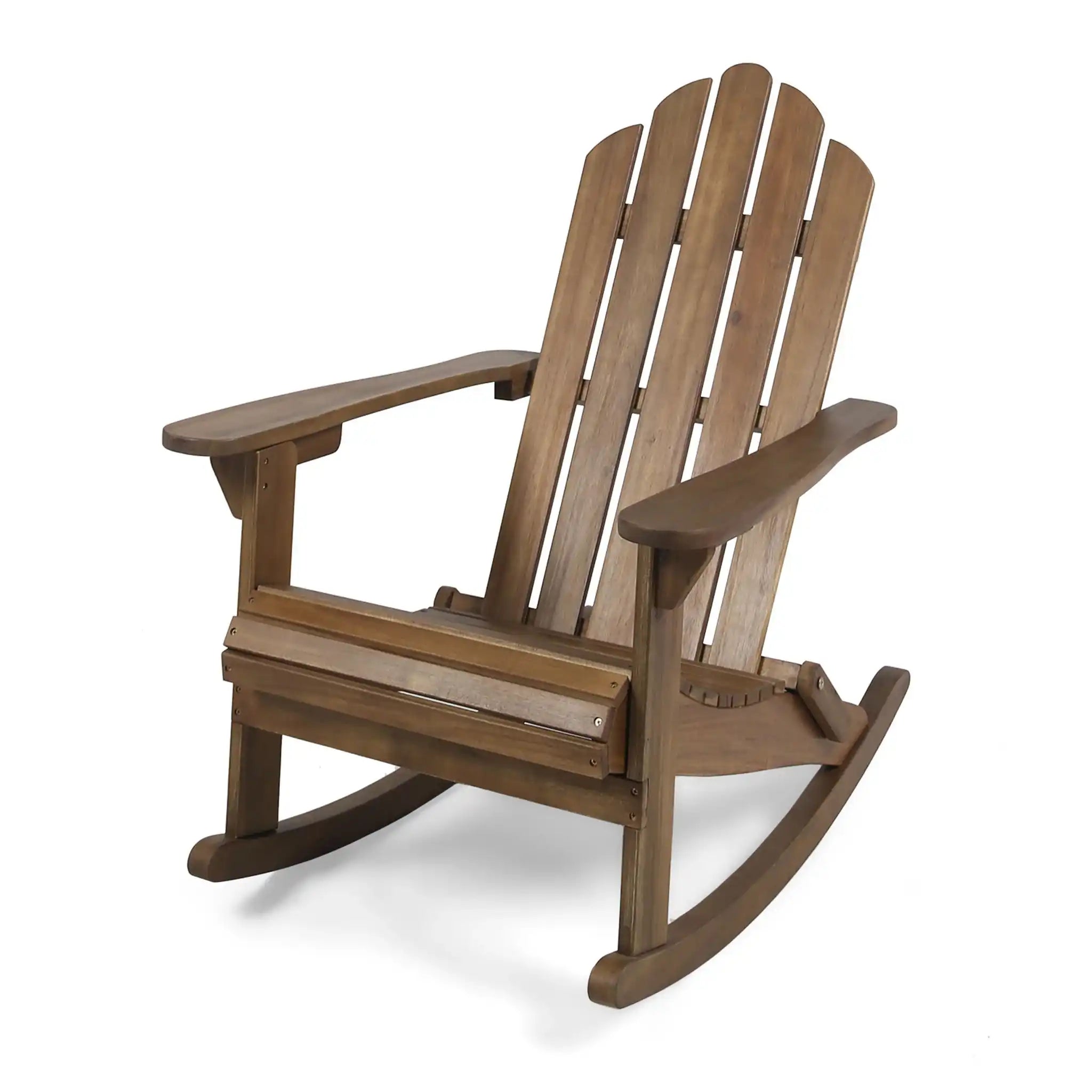 Echoes - Outdoor Acacia Wood Adirondack Rocking Chair - Best Buy Furniture