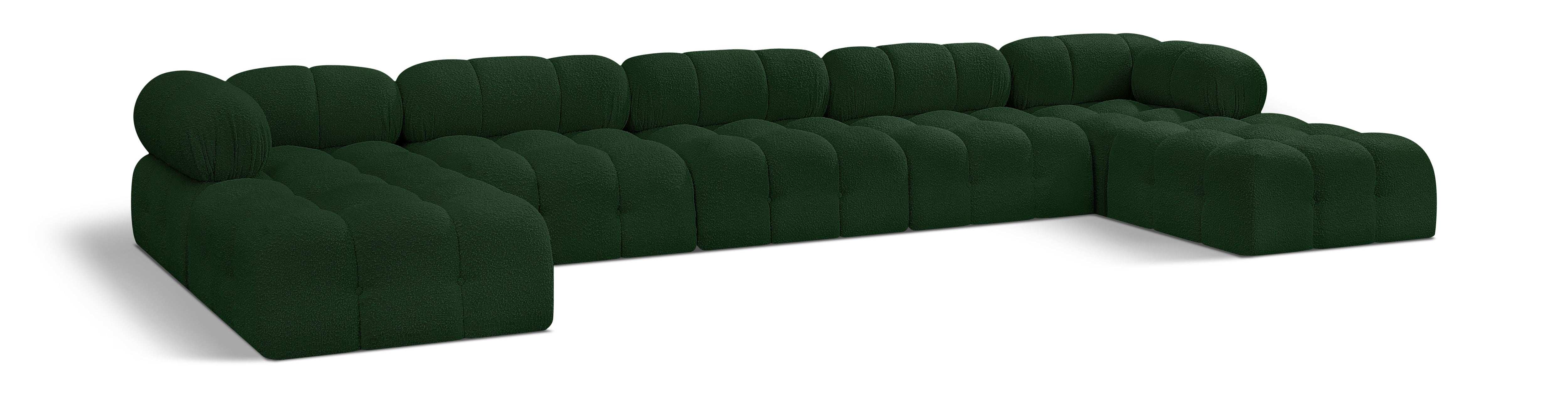 Ames - 7 Piece Fabric Modular U-Shaped Sectional - Best Buy Furniture