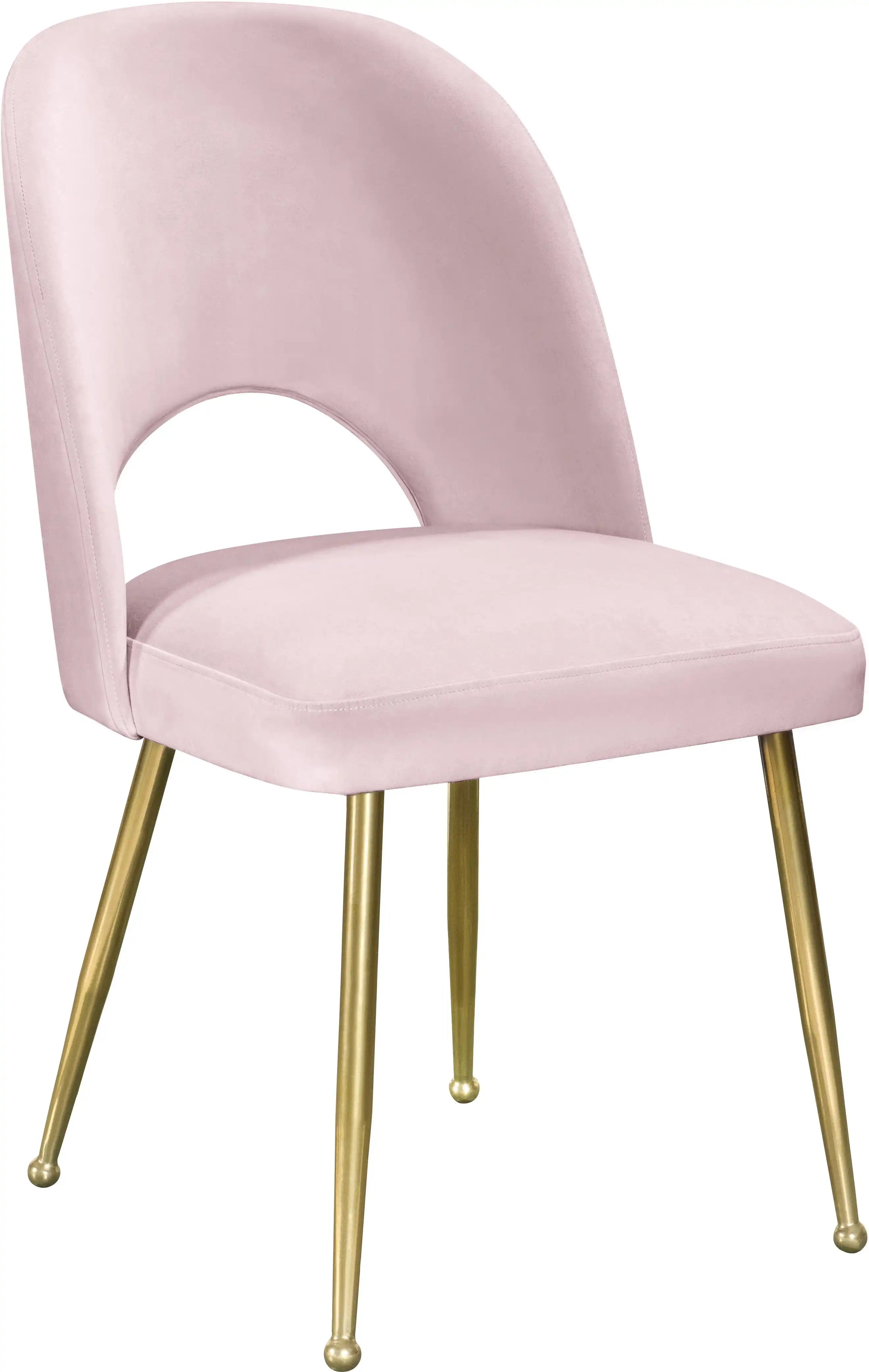 Logan - Dining Chair (Set of 2) - Gold Legs - Best Buy Furniture