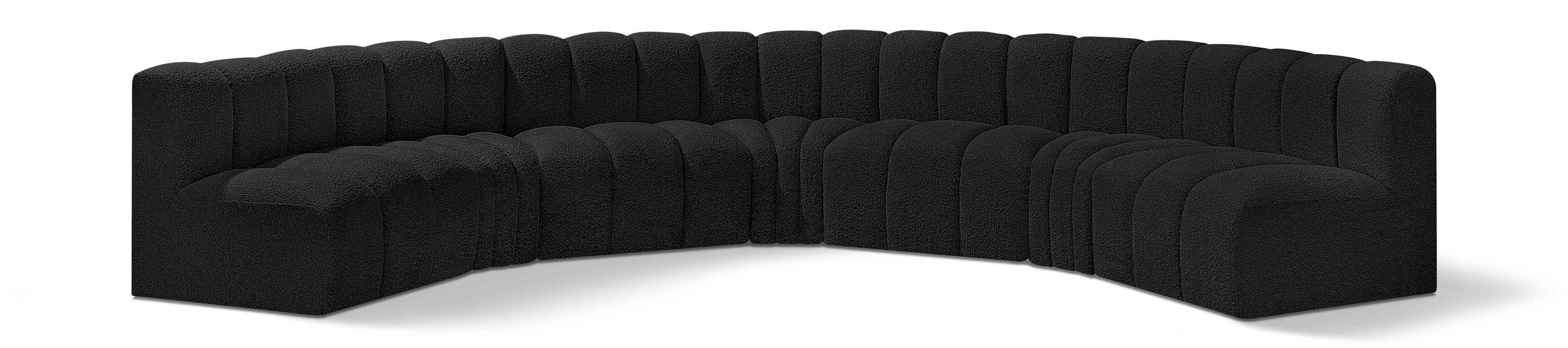 Arc - Boucle Fabric 7 Piece U-Shaped Modular Sofa - Best Buy Furniture