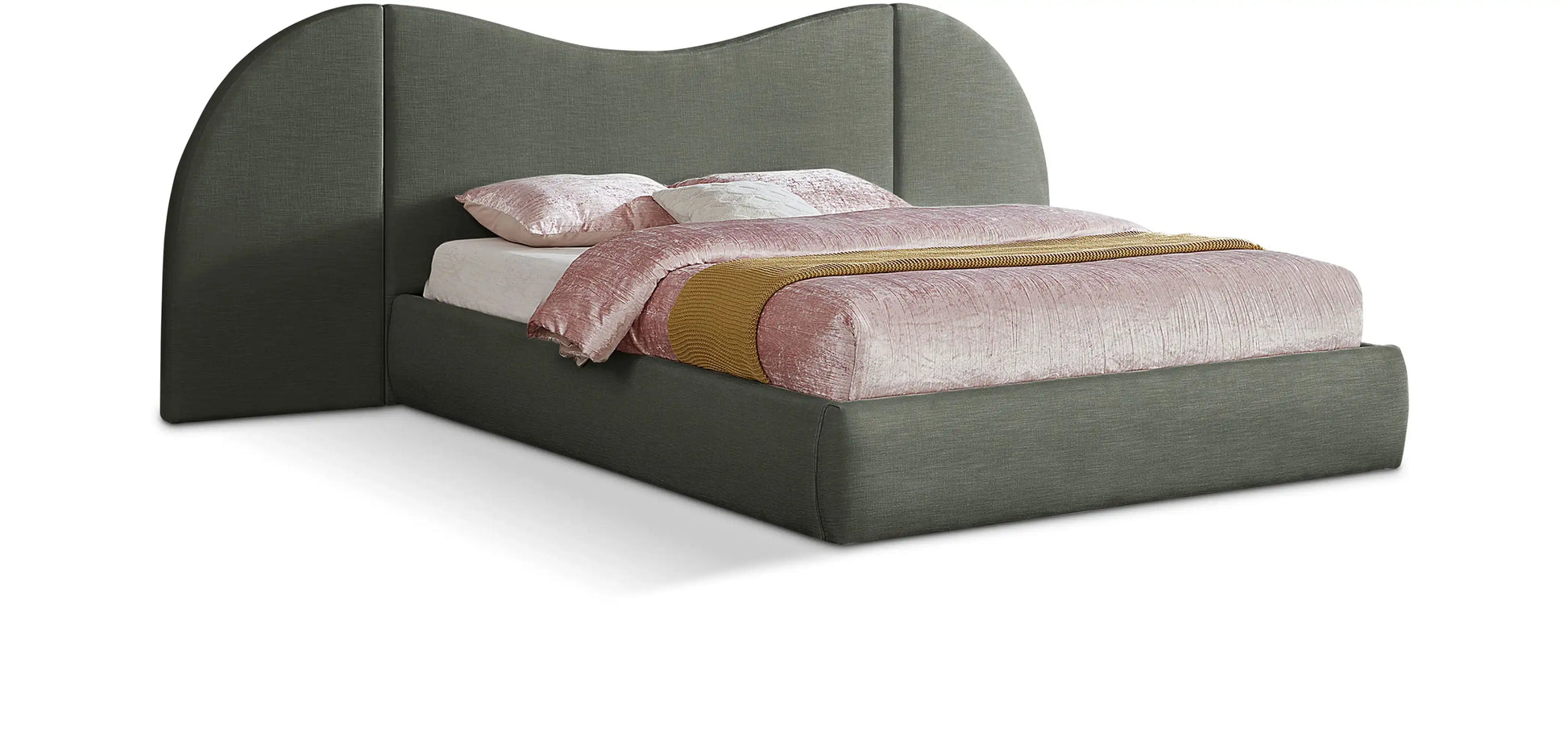 Everest - Linen Fabric Bed - Best Buy Furniture