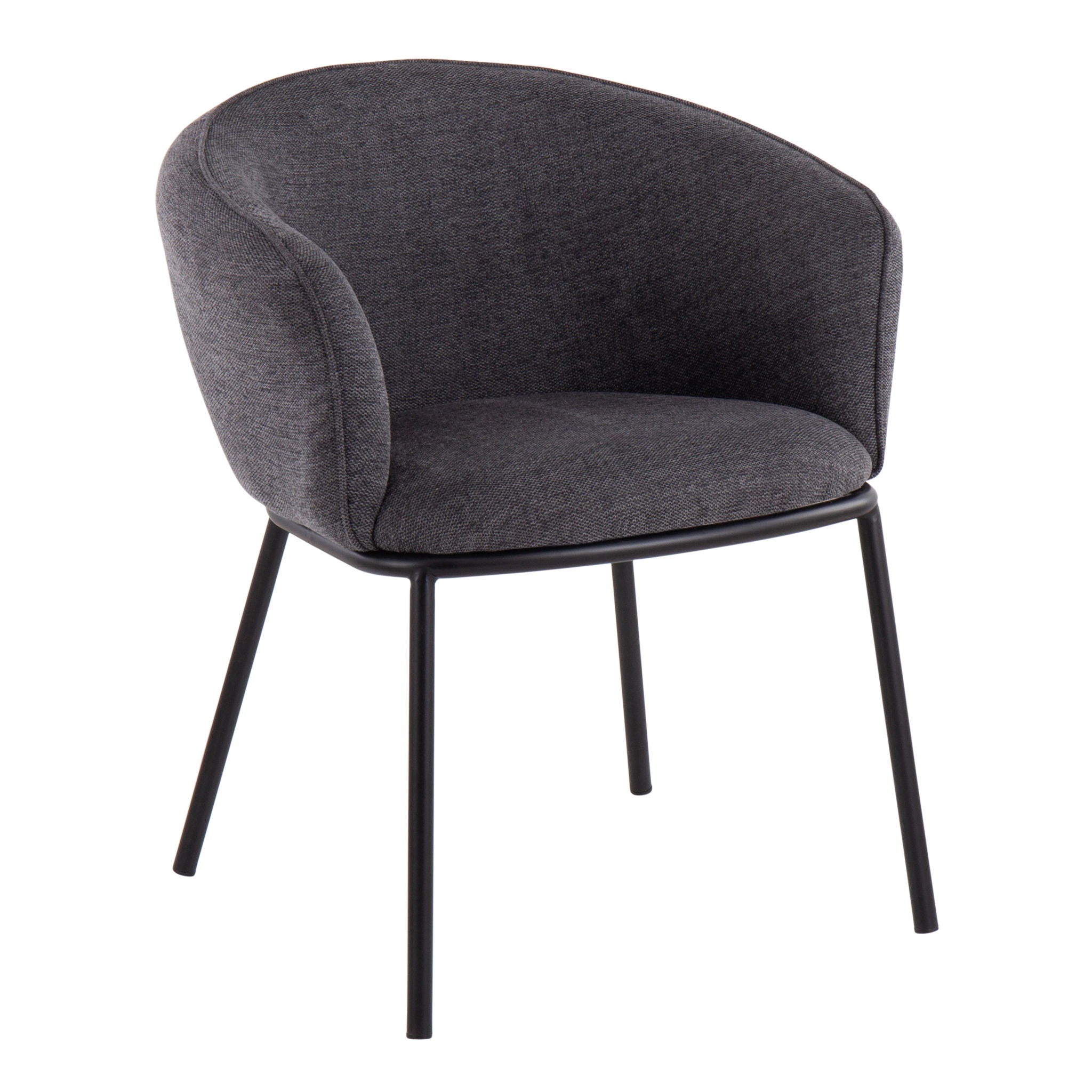 Ashland - Contemporary Chair - Black / Charcoal - Best Buy Furniture
