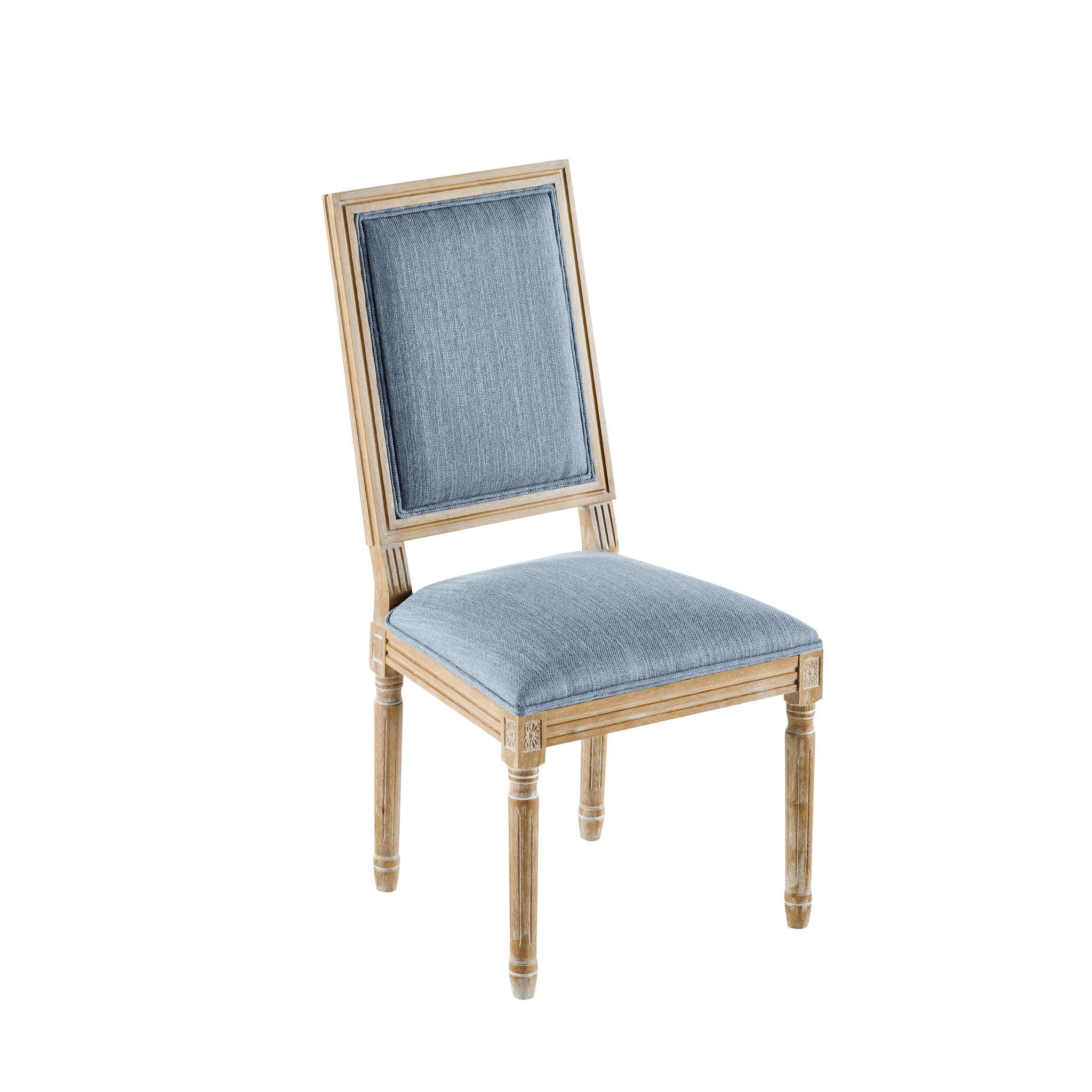 French Country Style Dining Chair With Upholstered Seating And Fluted Legs - Best Buy Furniture