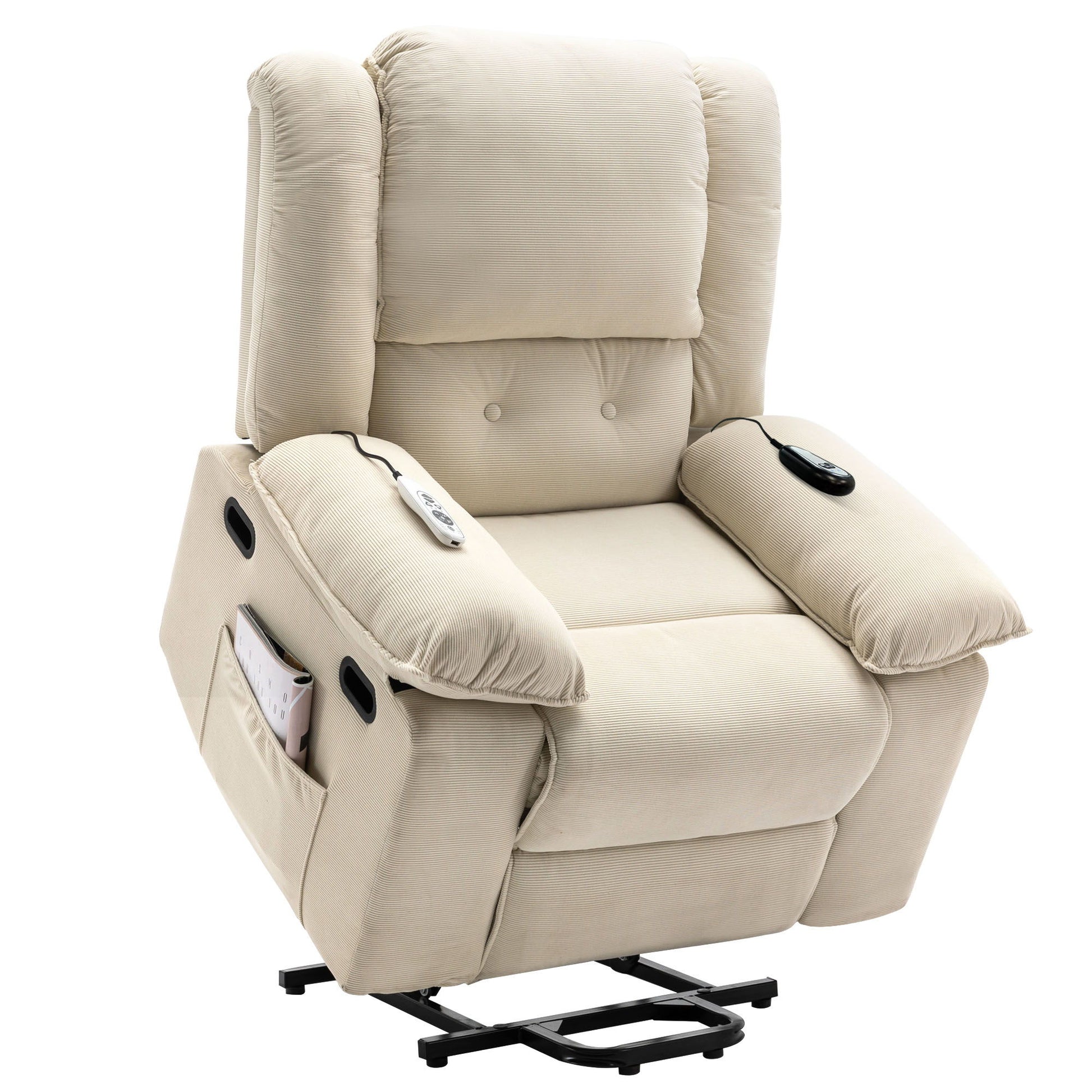 Massage Recliner Power Lift Chair With Adjustable Massage And Heating Function - Best Buy Furniture