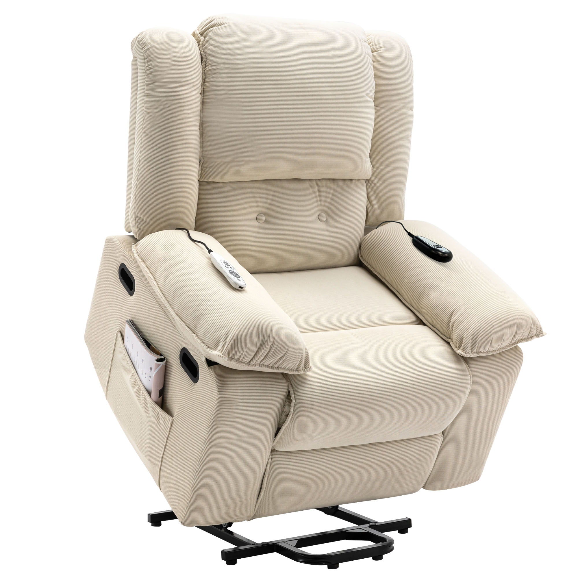 Massage Recliner Power Lift Chair With Adjustable Massage And Heating Function - Best Buy Furniture