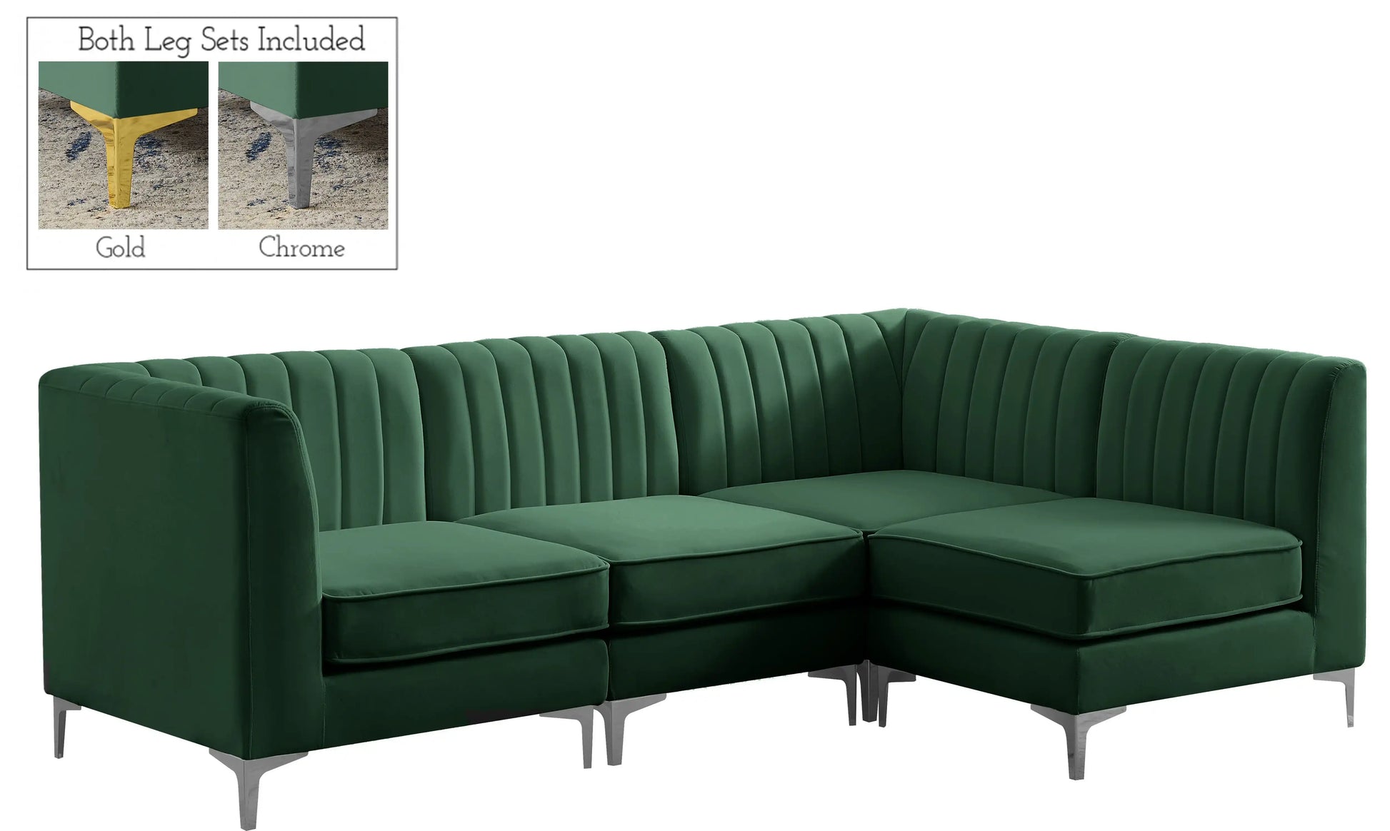 Alina - 4 Piece Modular L-Shaped Sectional - Best Buy Furniture