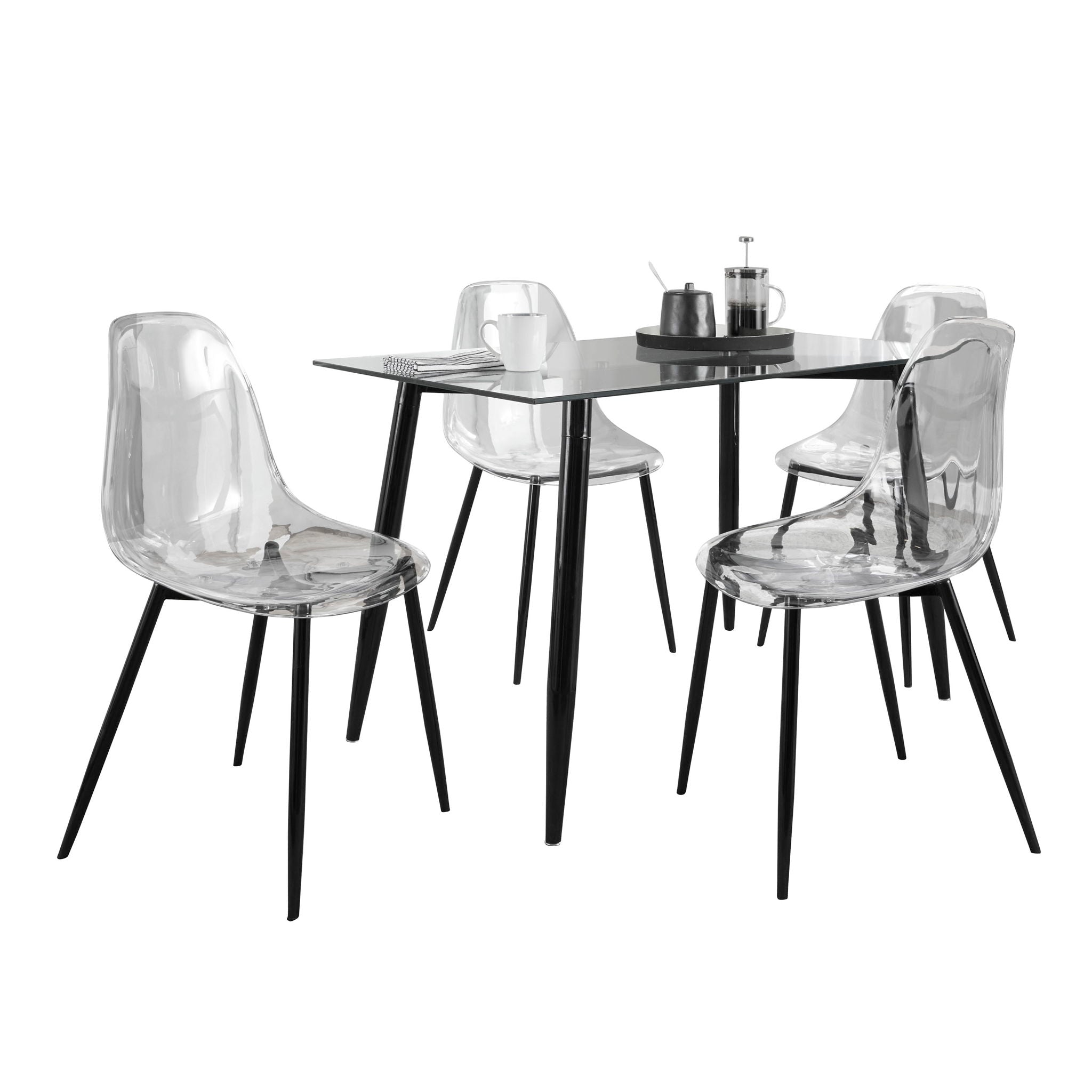 Clara - 5 Piece Mid Century Modern Dining Set - Best Buy Furniture