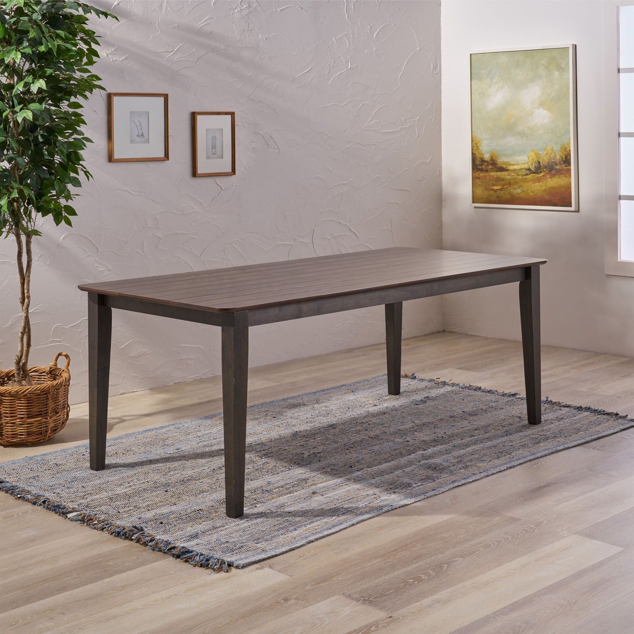 Farmhouse Charm Dining Table With Square Leg - Best Buy Furniture