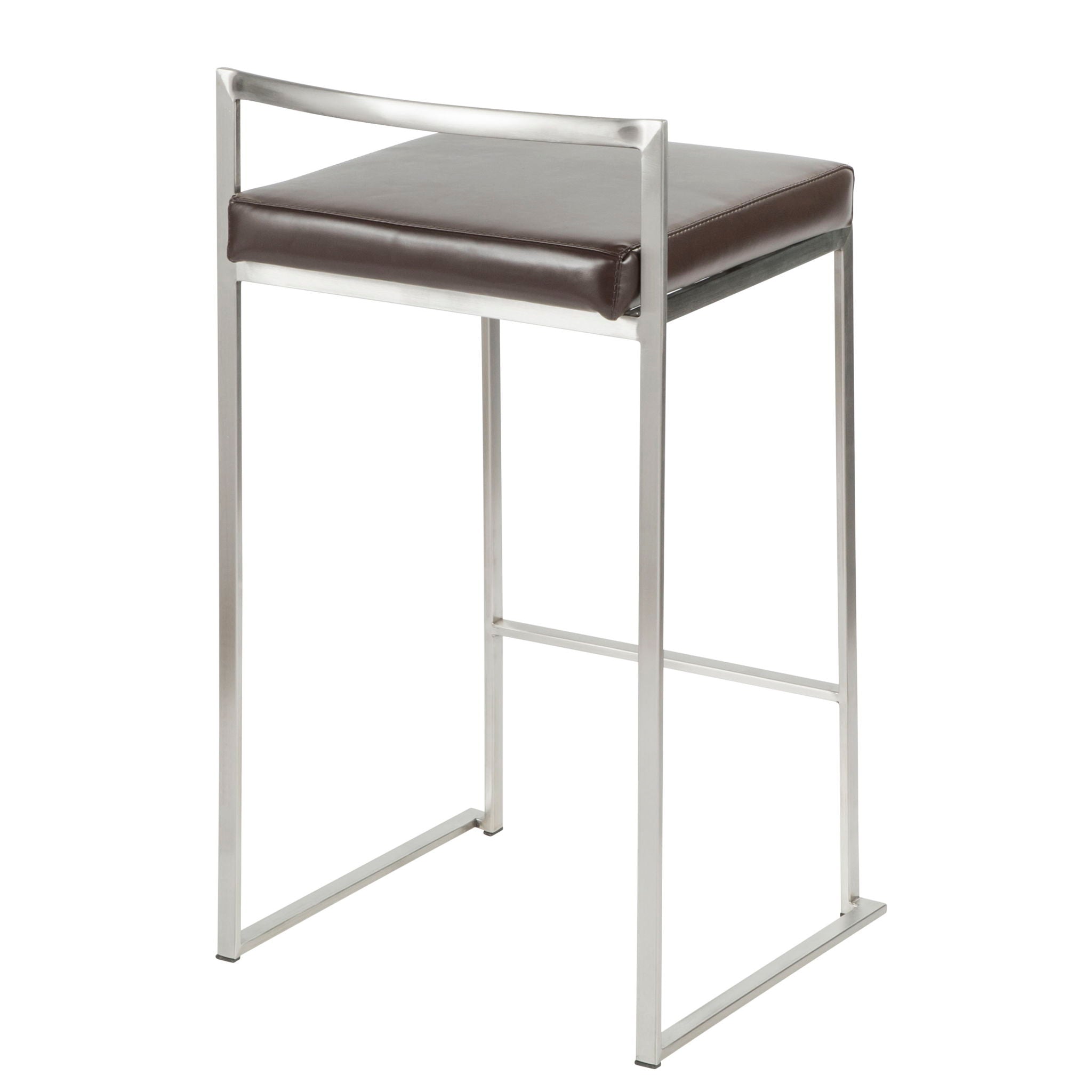 Fuji - Contemporary, Stackable Elegant Counter Stool (Set of 2) - Best Buy Furniture