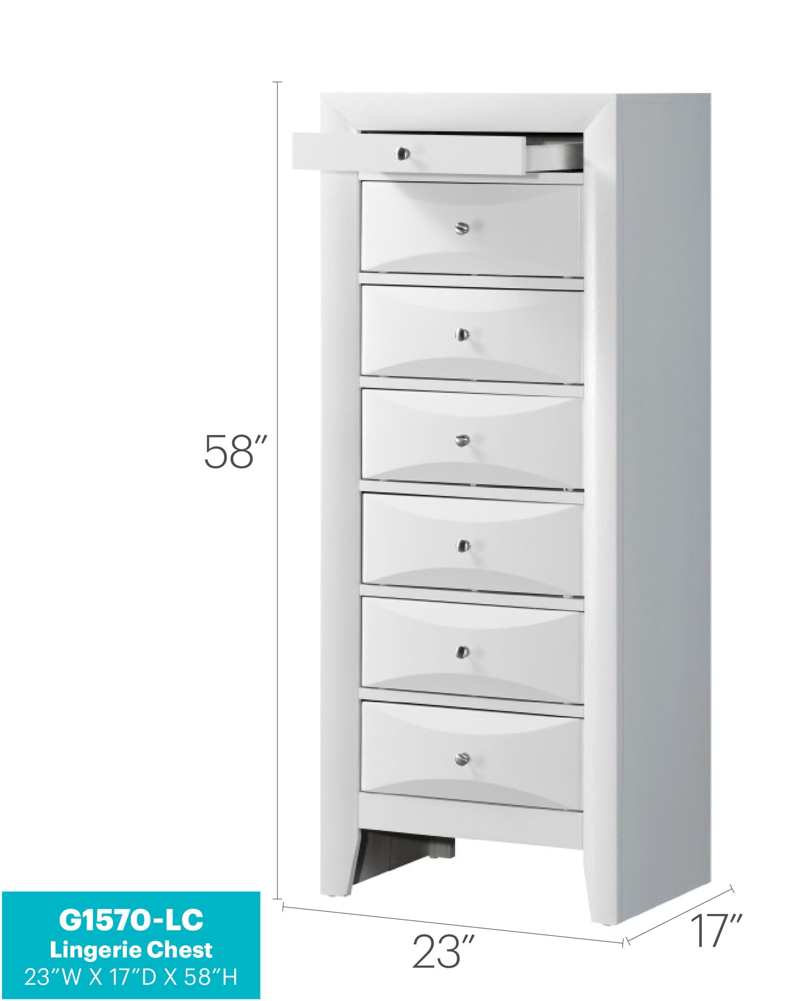 Marilla - 7 Drawer Lingerie Chest - Best Buy Furniture