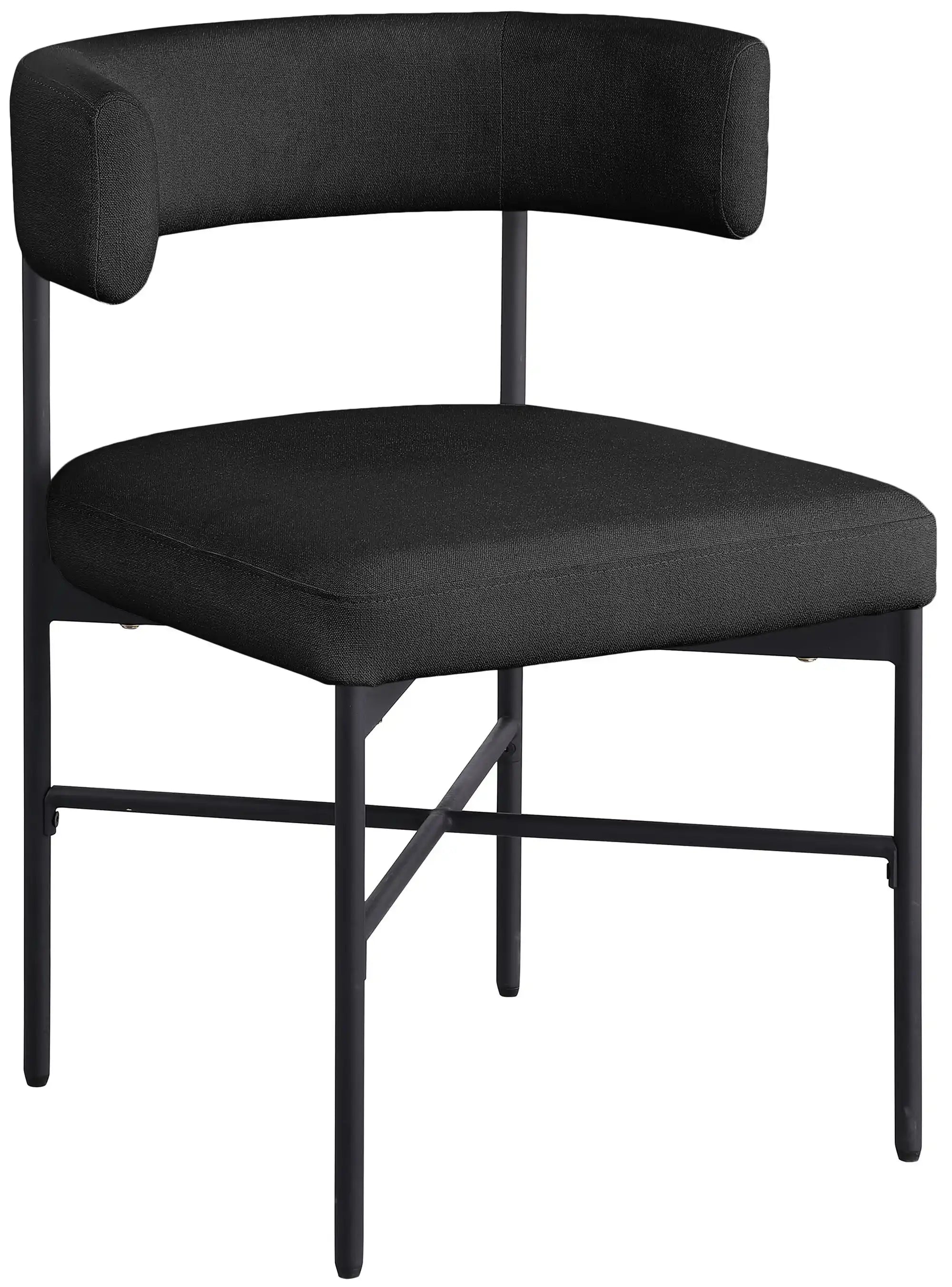 Rivage - Durable Dining Chair With Black Frame (Set of 2) - Best Buy Furniture