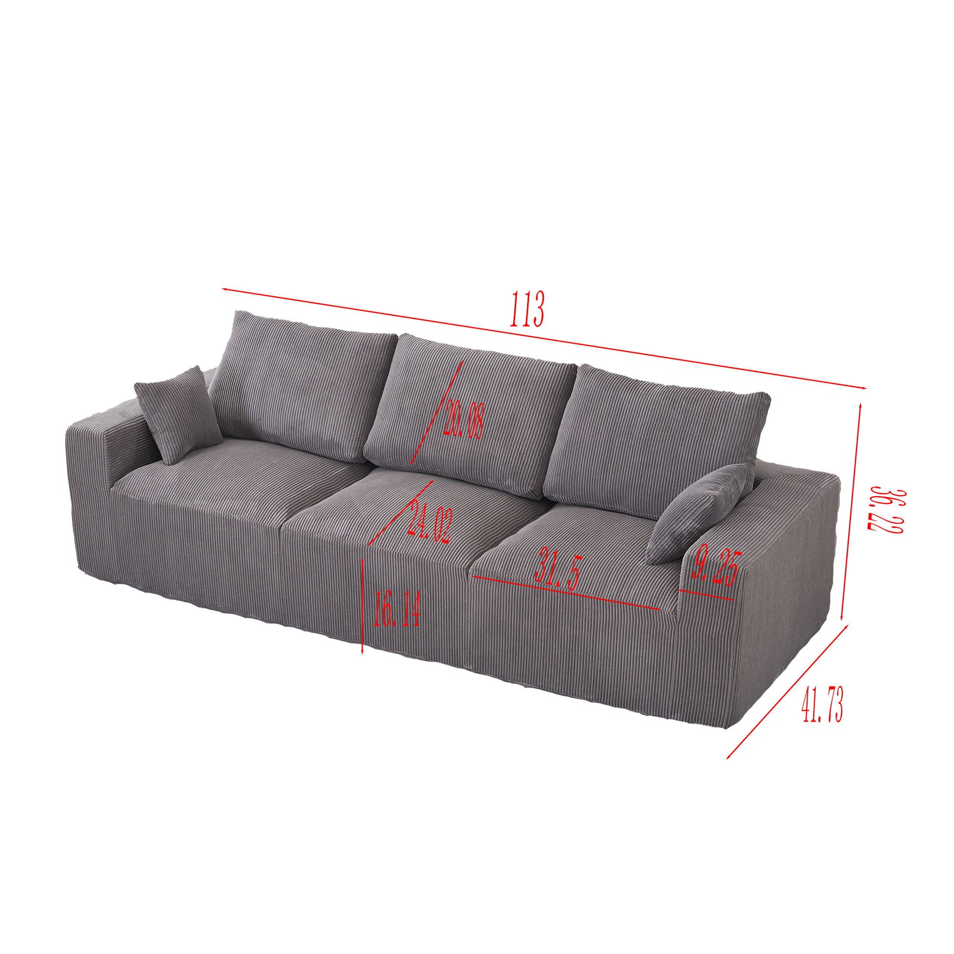 Modular Sectional Sofa With Ottoman, USB And Type C Charger, Petal Armrest Design - Best Buy Furniture