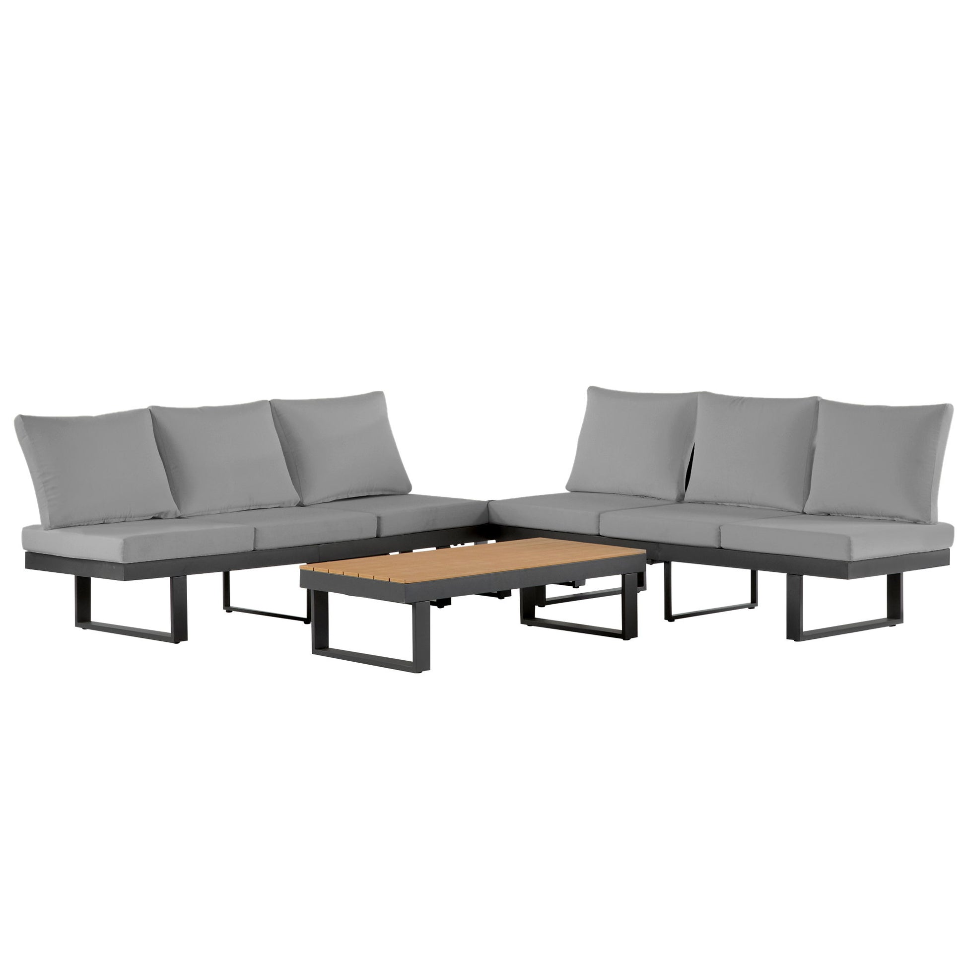 Outdoor Sectional Sofa Set With Adjustable Reclining Seats - Best Buy Furniture