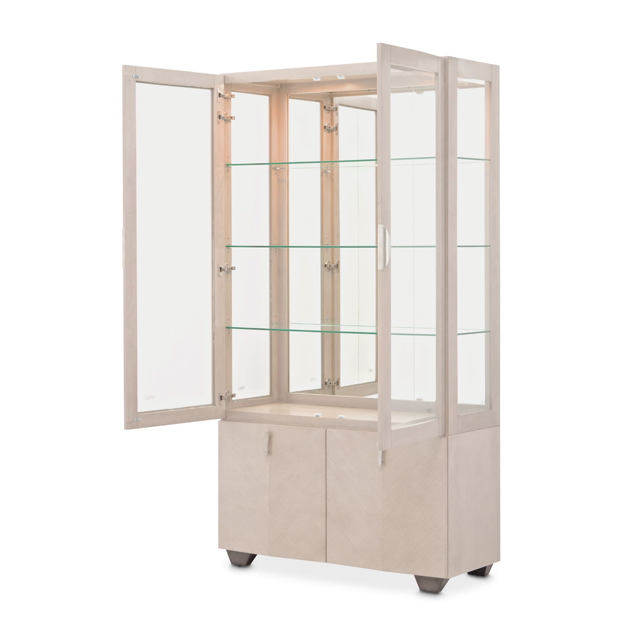 Fantosini - Display Cabinet - Silver Mist - Best Buy Furniture