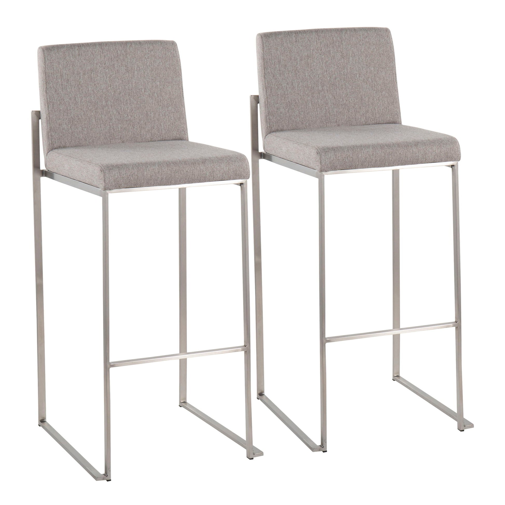 Fuji - Contemporary And Modern Elegance High Back Barstool - Best Buy Furniture