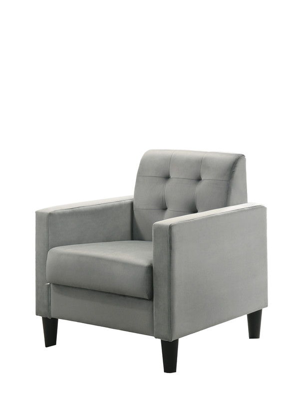 Hale - Velvet Accent Armchair With Tufting - Best Buy Furniture