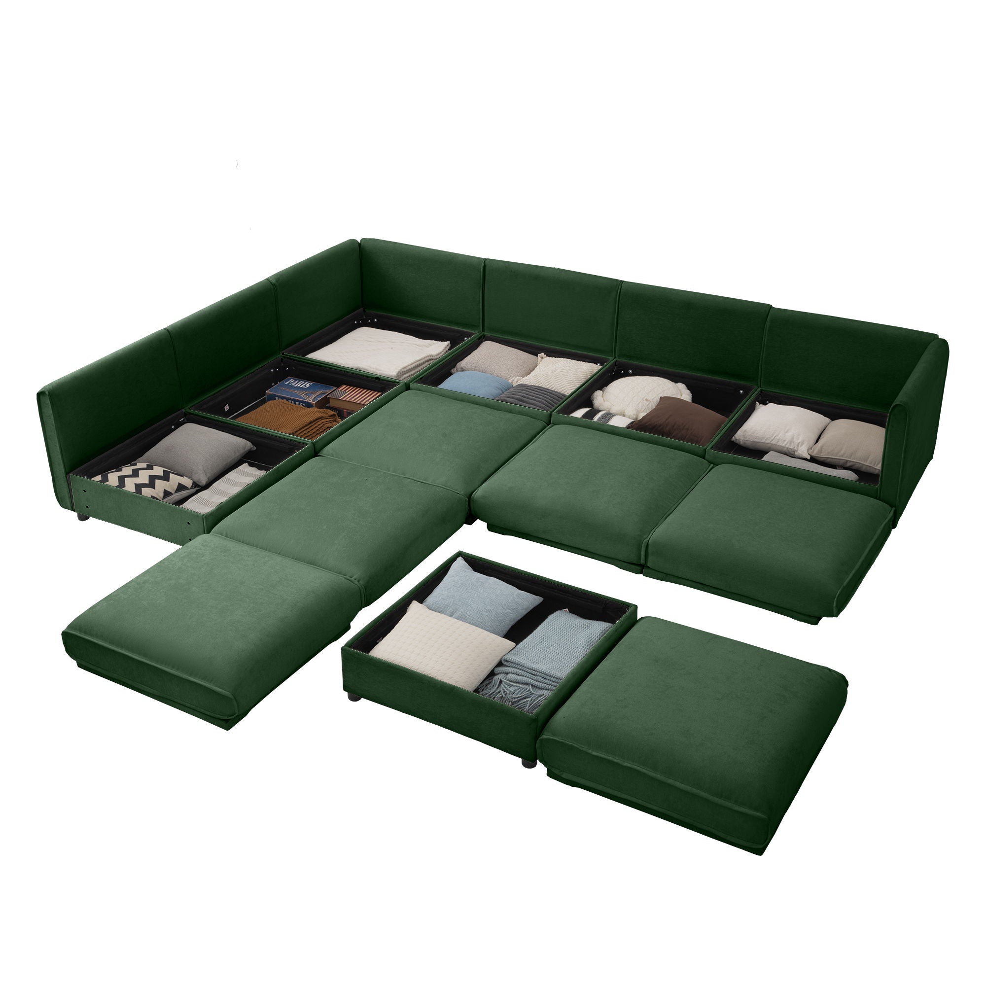 Modern Modular Sectional Sofa With Storag, Contemporary Cylindrical Design - Best Buy Furniture