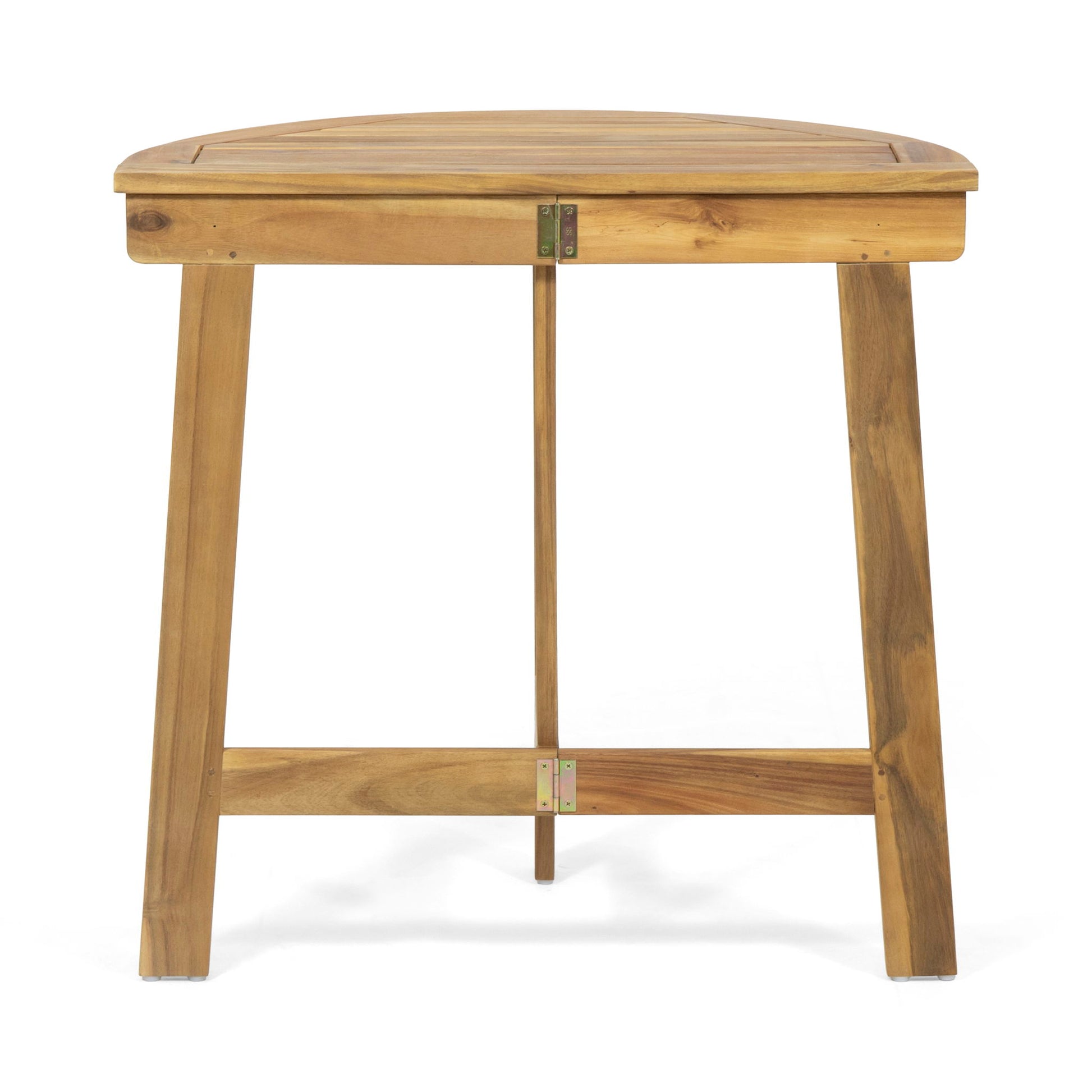 Outdoor Half Round Folding Acacia Wood Bistro Table - Best Buy Furniture