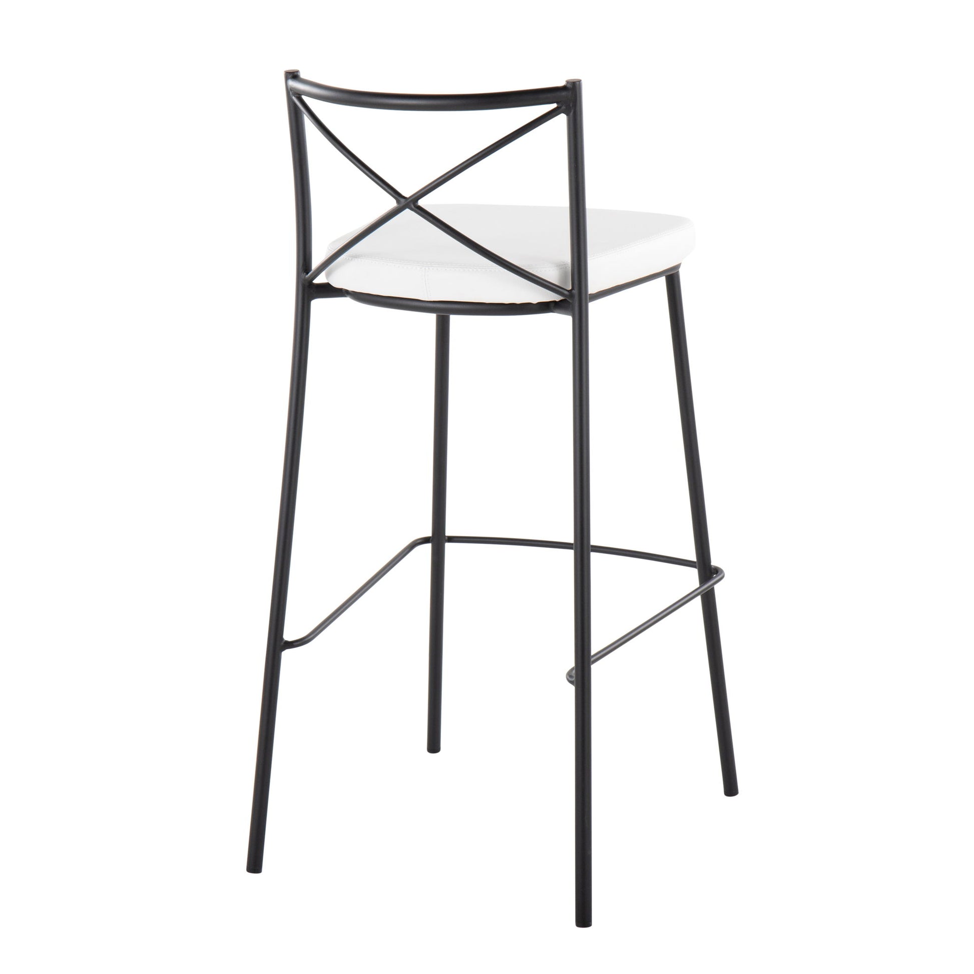 Modern Charlotte - Contemporary Fixed Height Barstool (Set of 2) - Best Buy Furniture