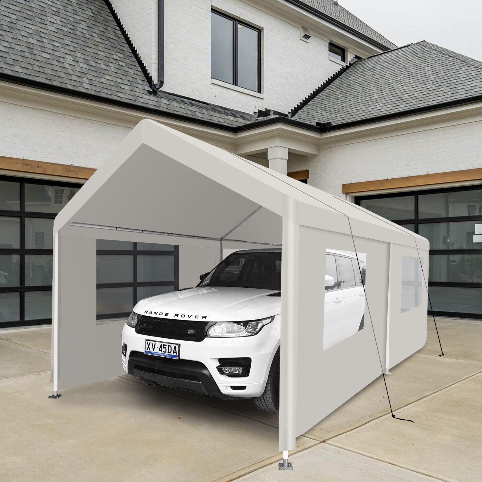 Carport, 10x20 Heavy Duty Portable Carport Garage Tent For Outdoor Storage Shelter - Best Buy Furniture