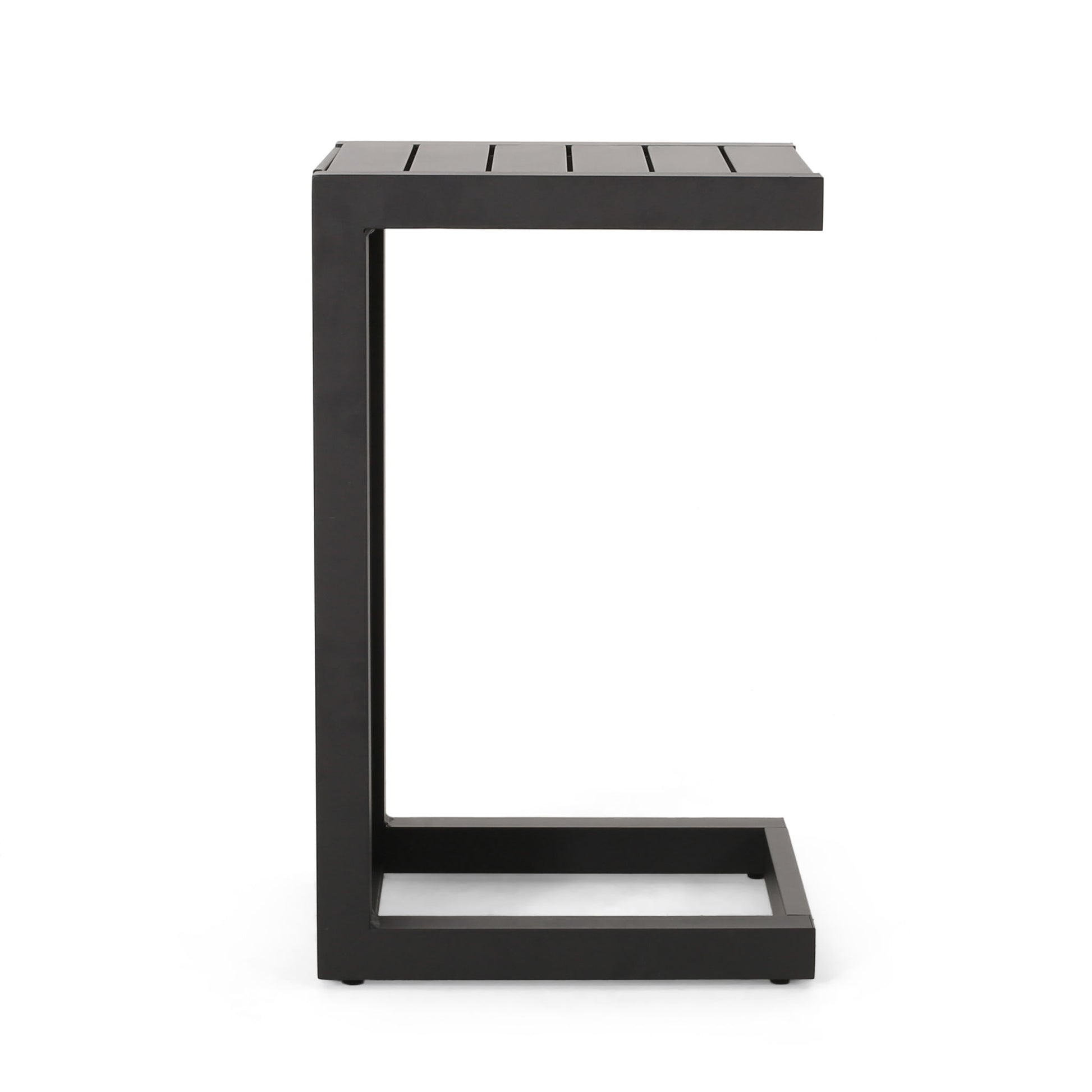 Aluminum Outdoor C - Shaped Side Table For Patio - Best Buy Furniture