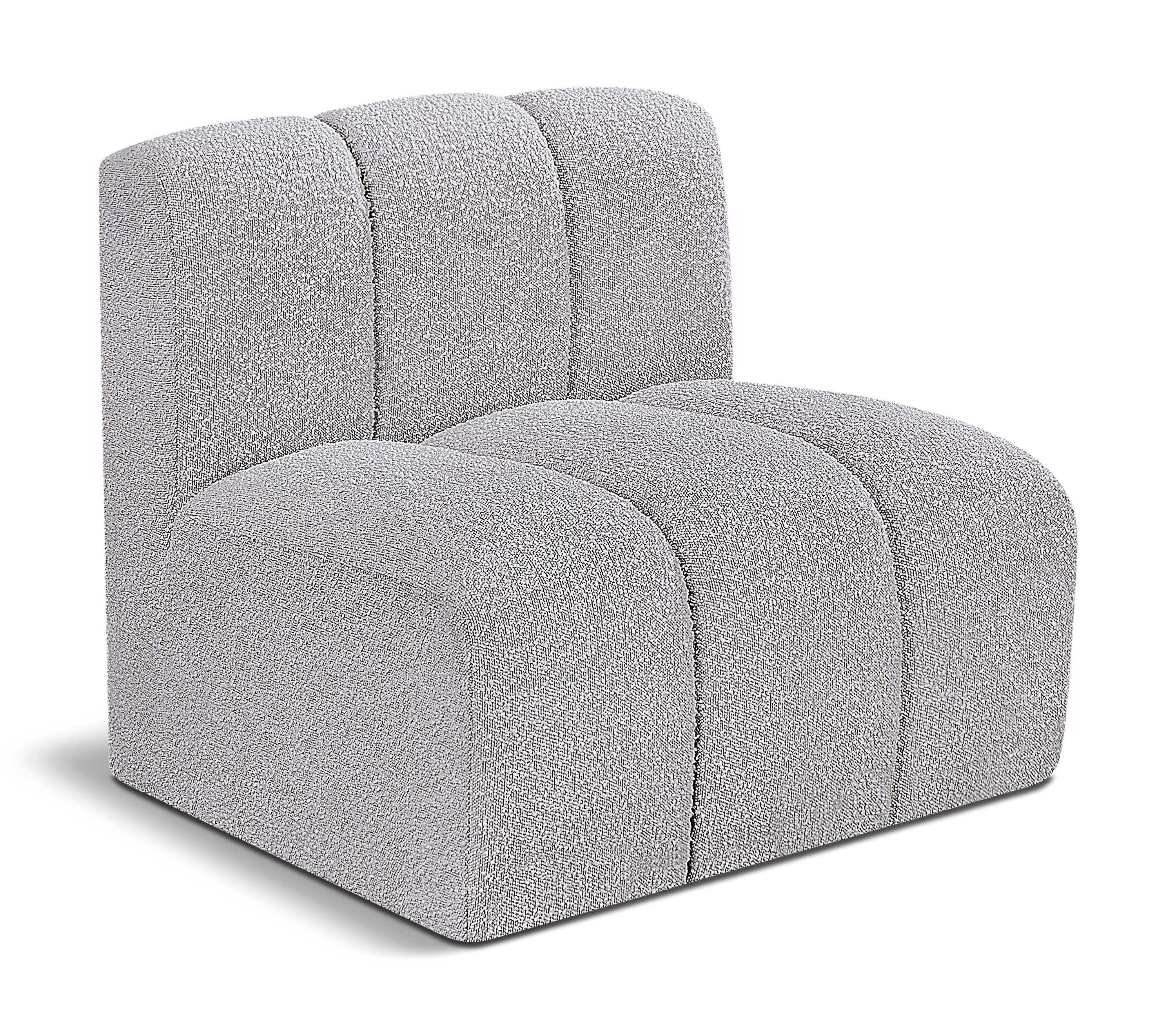 Arc - Boucle Fabric Straight Chair - Best Buy Furniture