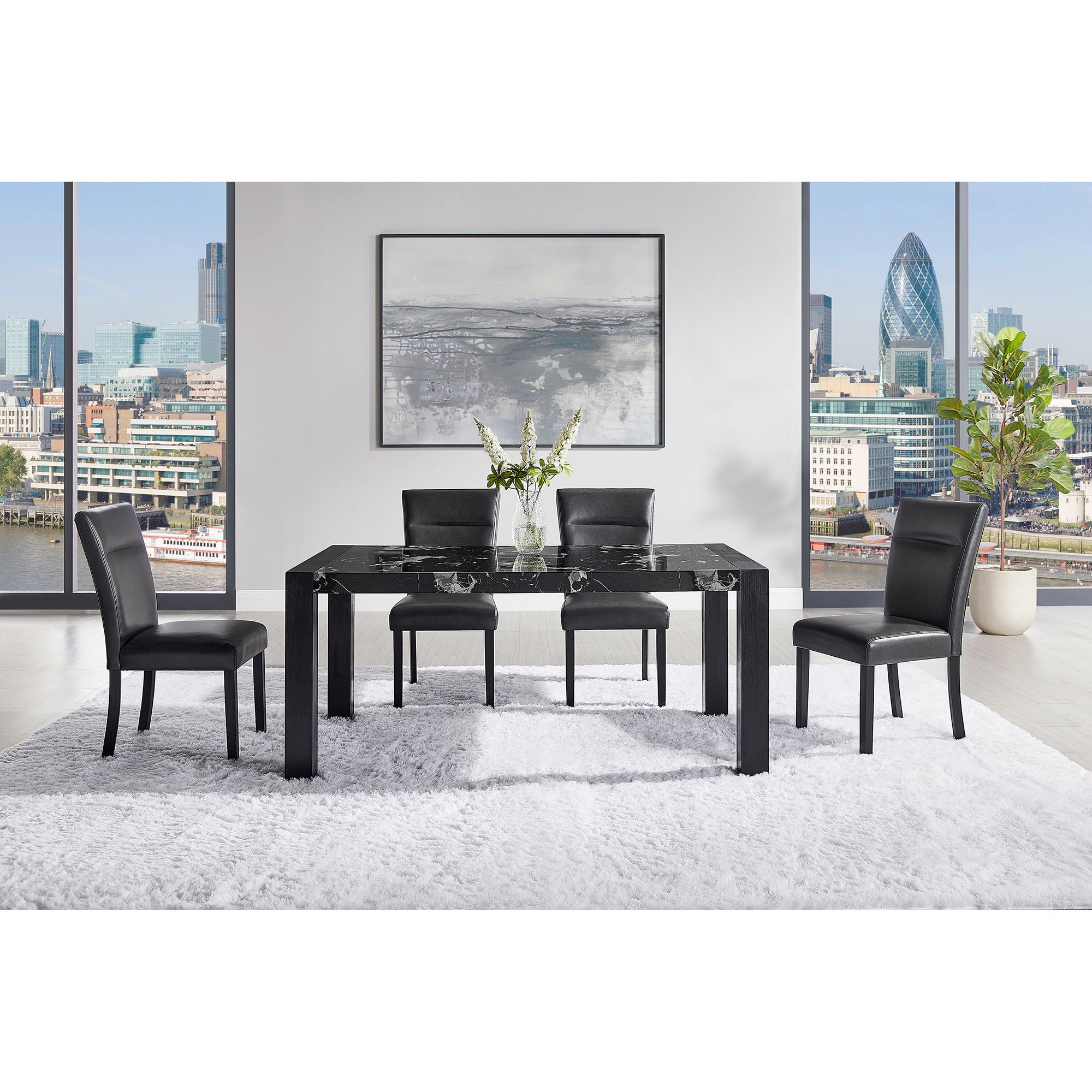 Dahiris - Dining Table - Black - Best Buy Furniture