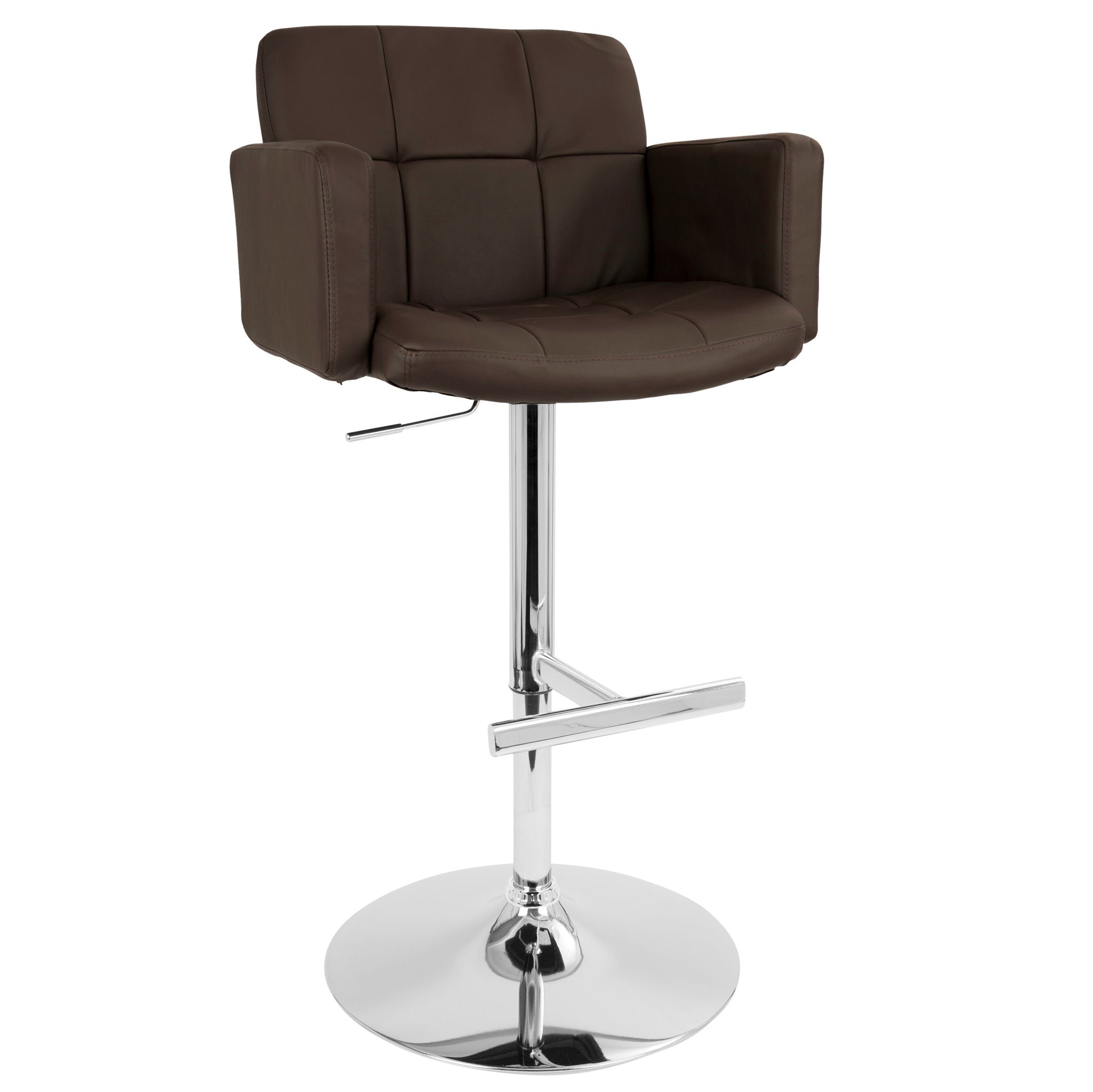 Stout - Contemporary Adjustable Barstool With Swivel - Best Buy Furniture