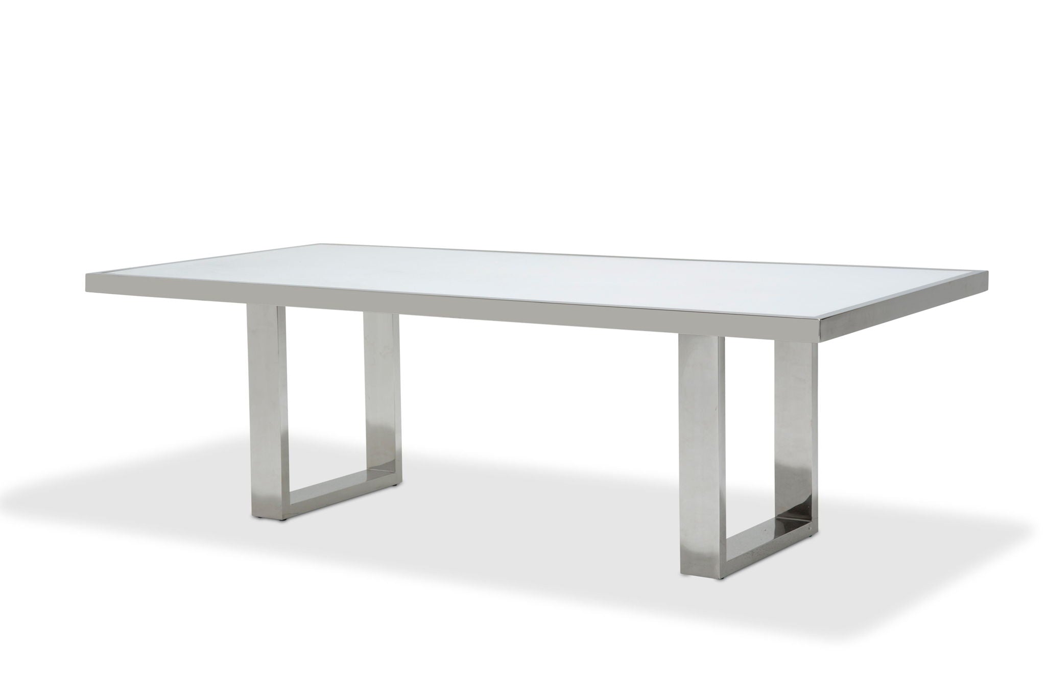 State St. - Rectangular Dining Table - Glossy White - Best Buy Furniture