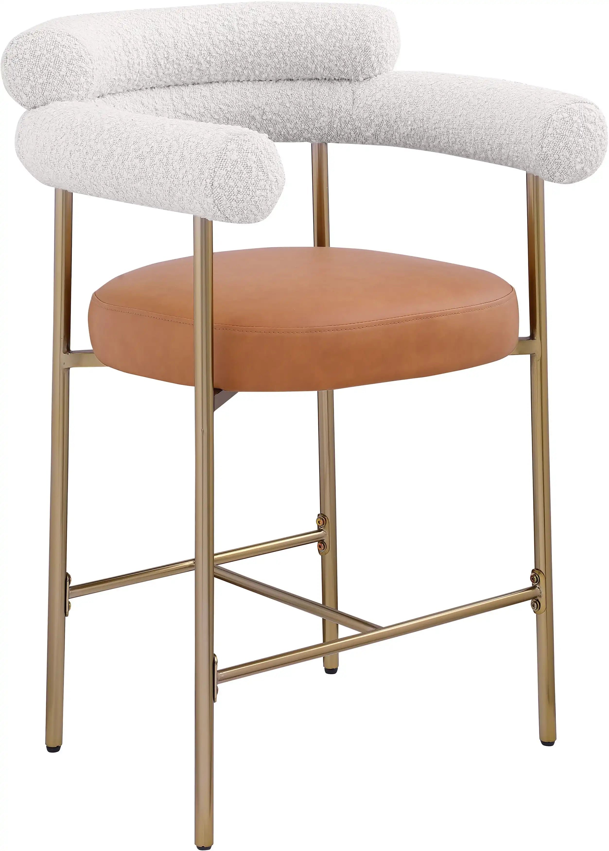 Blake - Counter Stool With Bronze Legs (Set of 2) - Best Buy Furniture