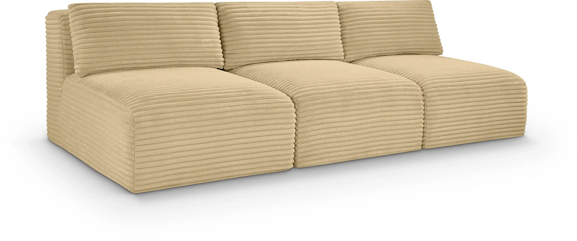 Shaggy - 3 Seat Modular Armless Sofa - Best Buy Furniture