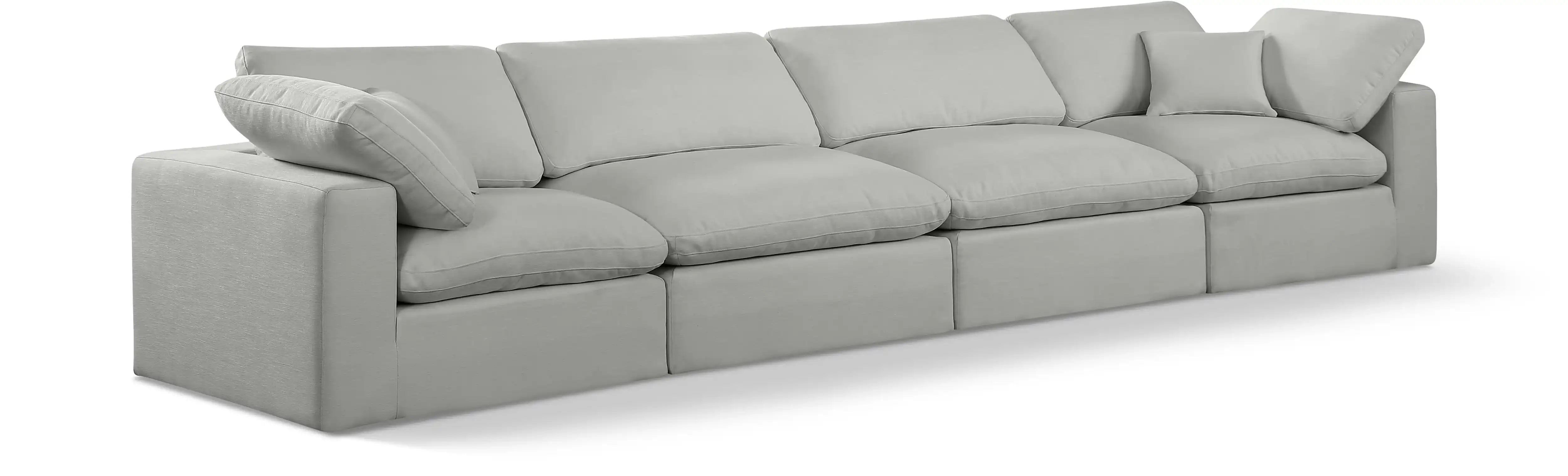 Comfy - Linen Modular Sofa 4 Seats - Best Buy Furniture