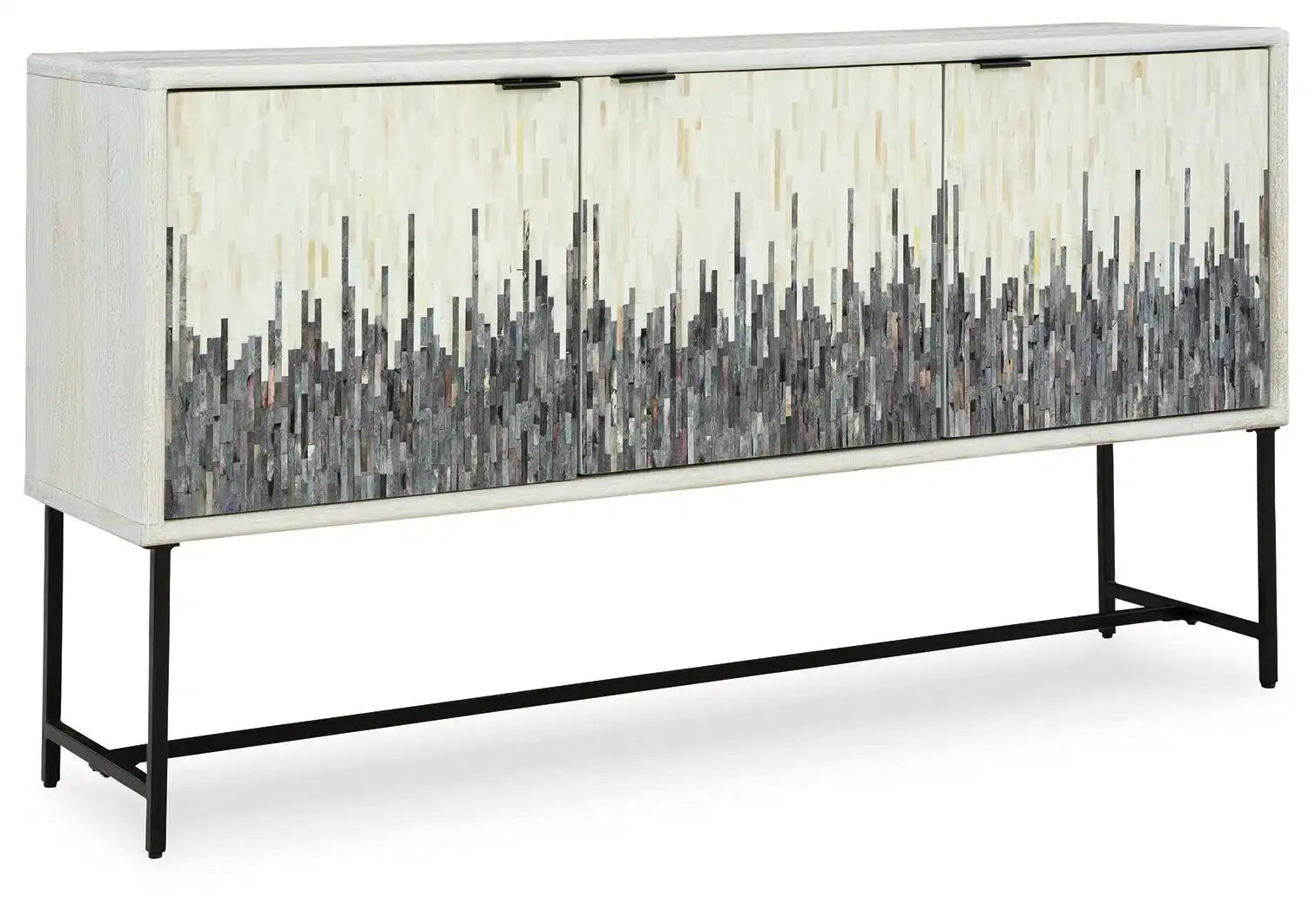 Freyton - Accent Cabinet - White / Gray - Best Buy Furniture