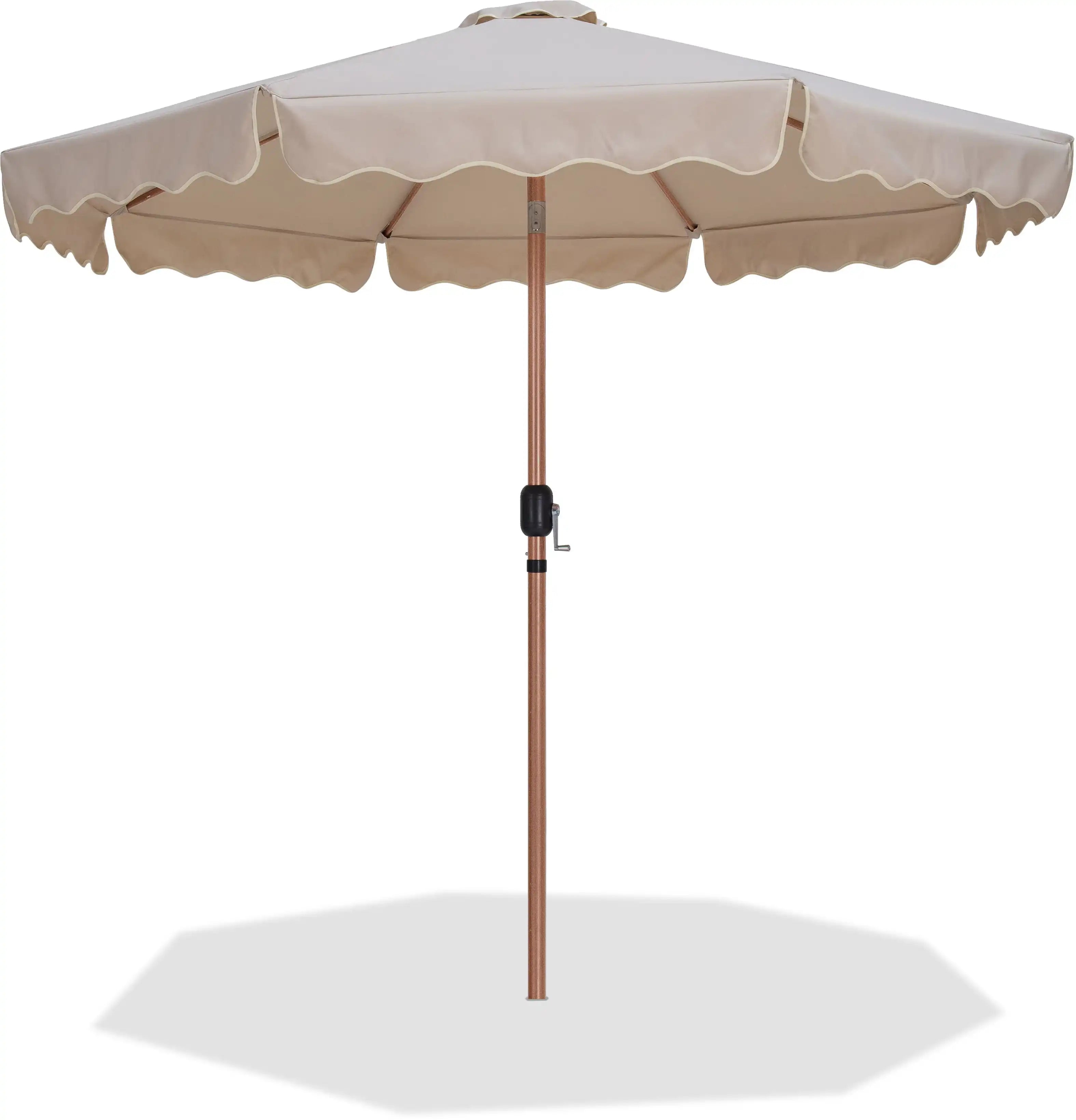 Amalfi - Patio Umbrella - Light Brown Pole - Best Buy Furniture