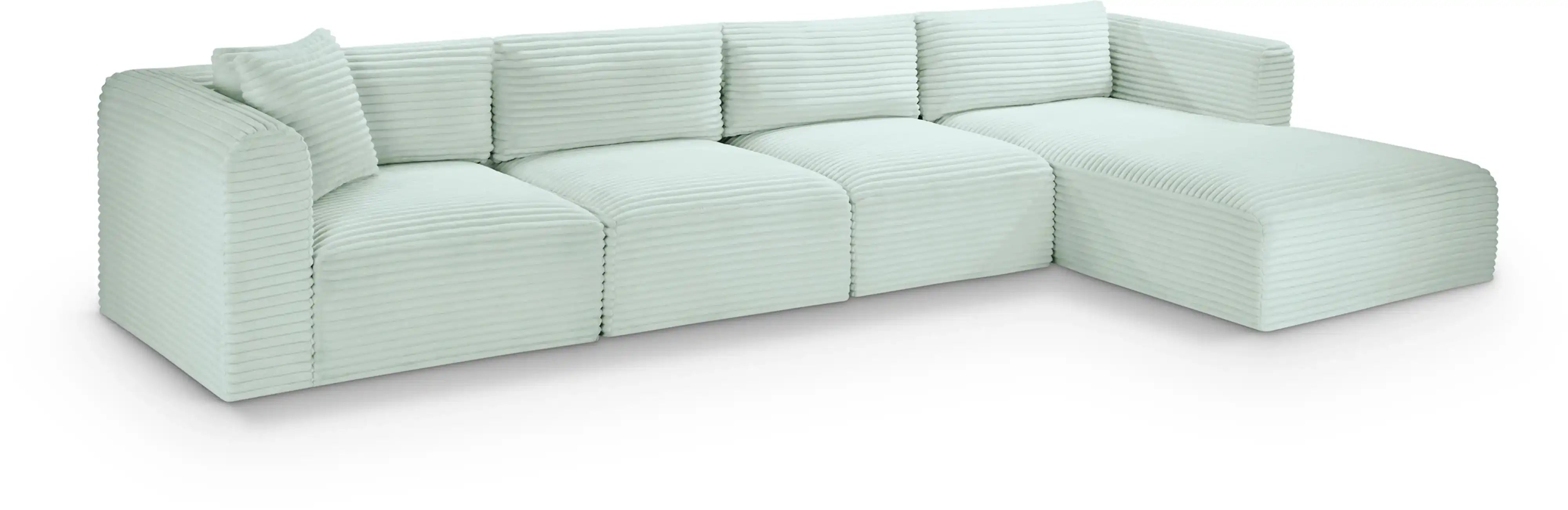 Shaggy - 4 Piece Modular Sectional - Best Buy Furniture