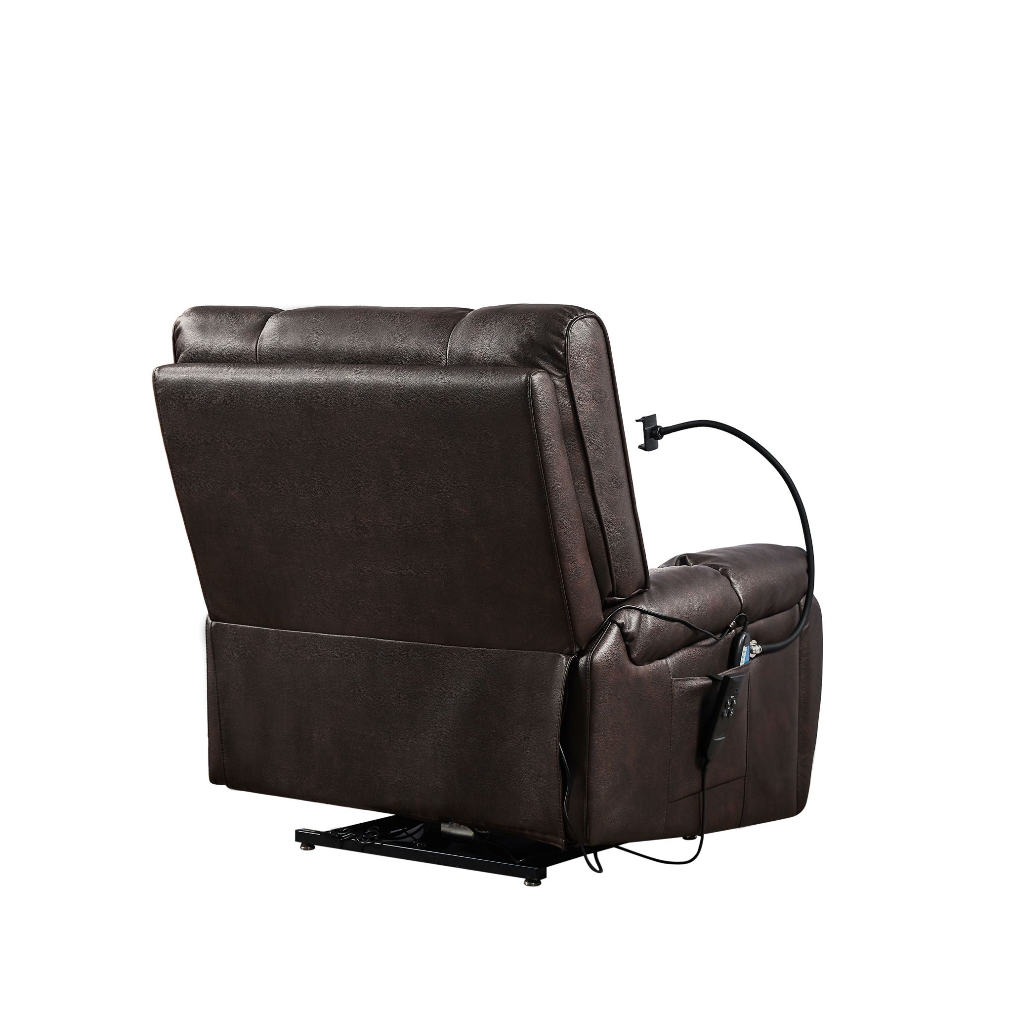 Recliner Chair With Phone Holder, Electric Power Lift Recliner Chair With 2 Motors Massage And Heat For Elderly, 3 Positions, 2 Side Pockets, Cup Holders - Best Buy Furniture