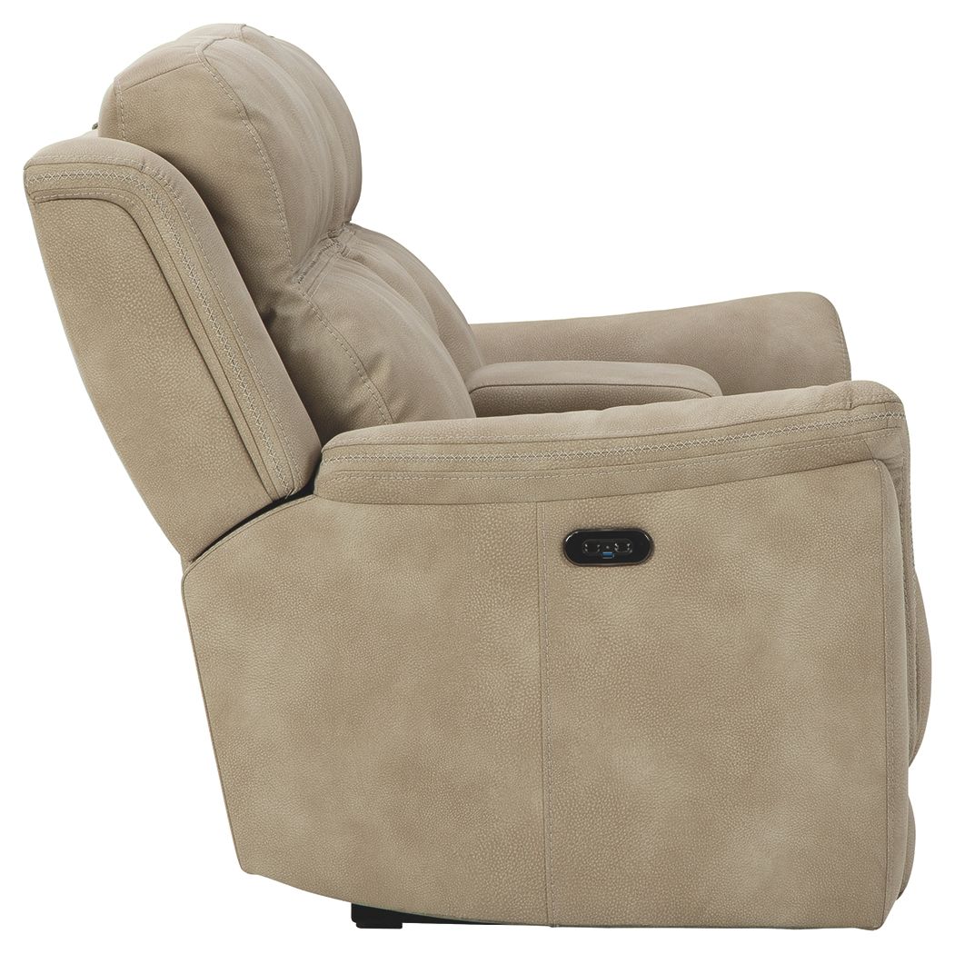 Next-Gen Durapella - Reclining Power Loveseat With Console - Best Buy Furniture