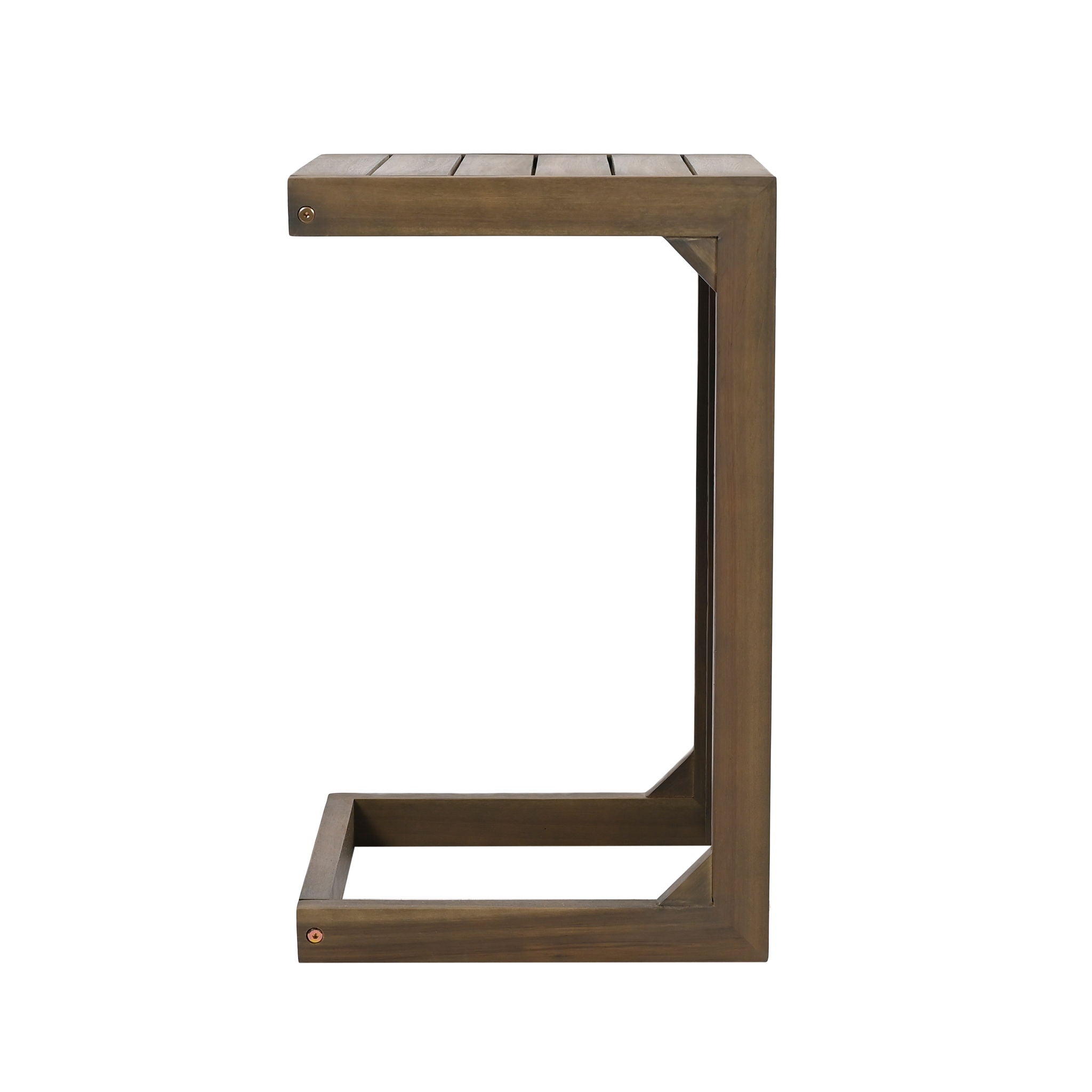Aluminum Outdoor C - Shaped Side Table For Patio - Best Buy Furniture