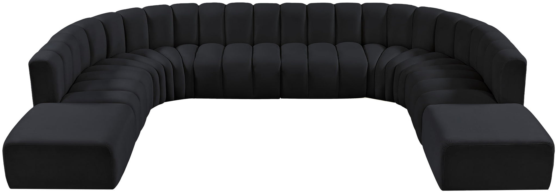 Arc - Velvet Modular Sectional - Best Buy Furniture