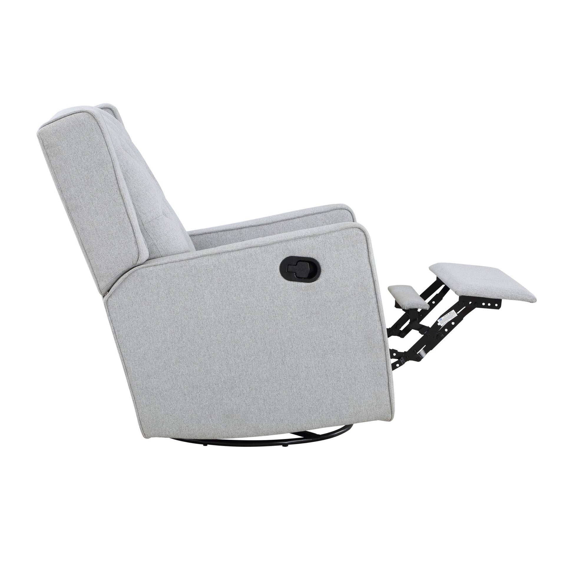 Milah - Gliding Swivel Recliner Tufted - Best Buy Furniture