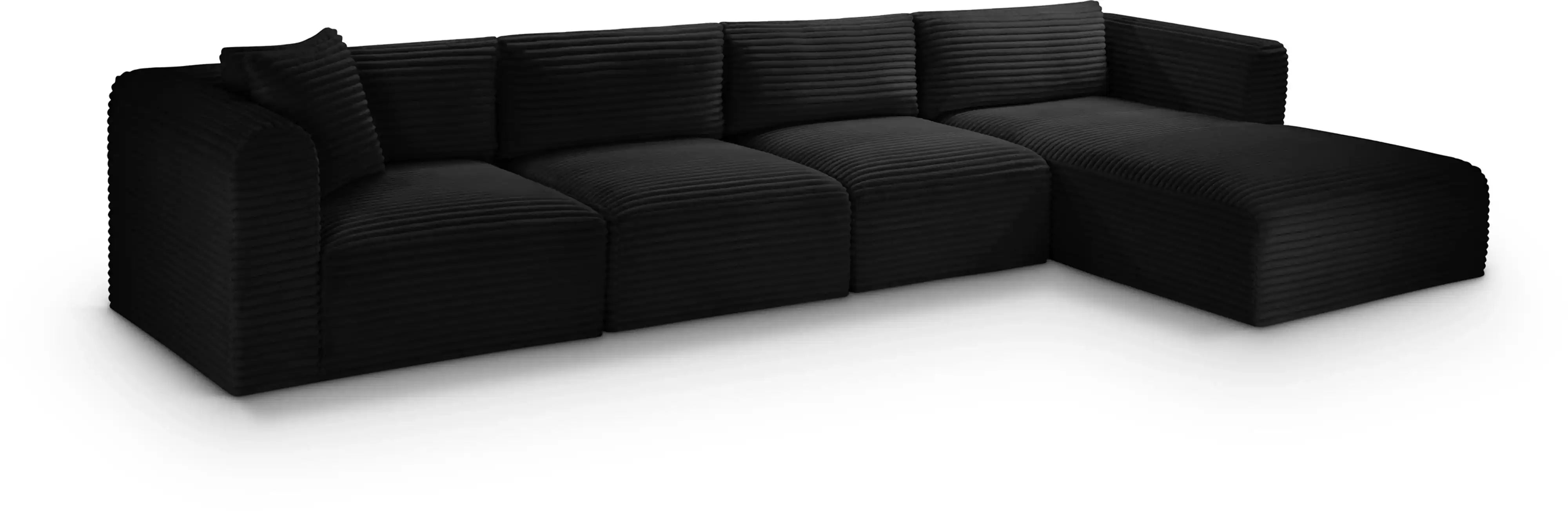 Shaggy - 4 Piece Modular Sectional - Best Buy Furniture