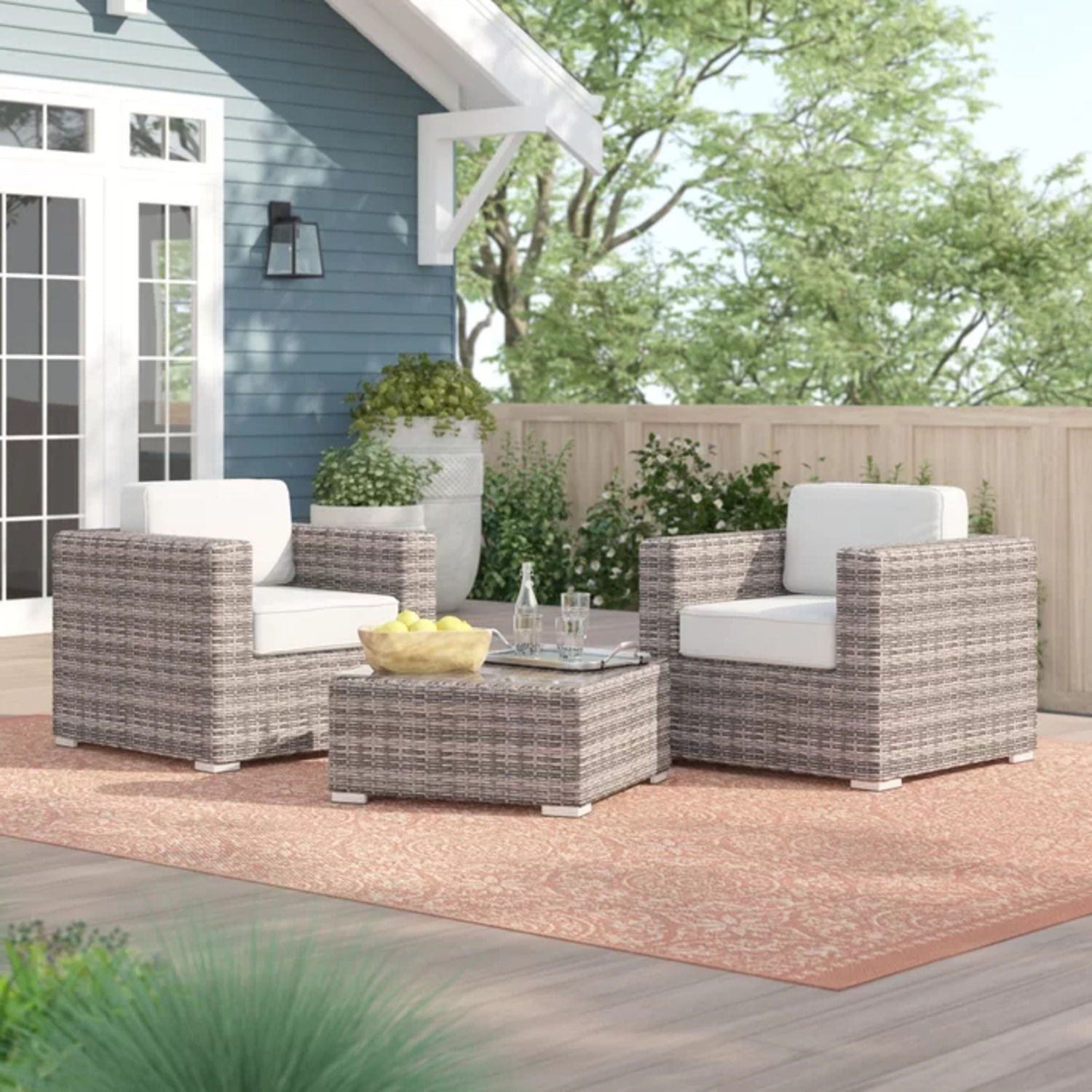 2 Person Seating Set With Cushions - Best Buy Furniture
