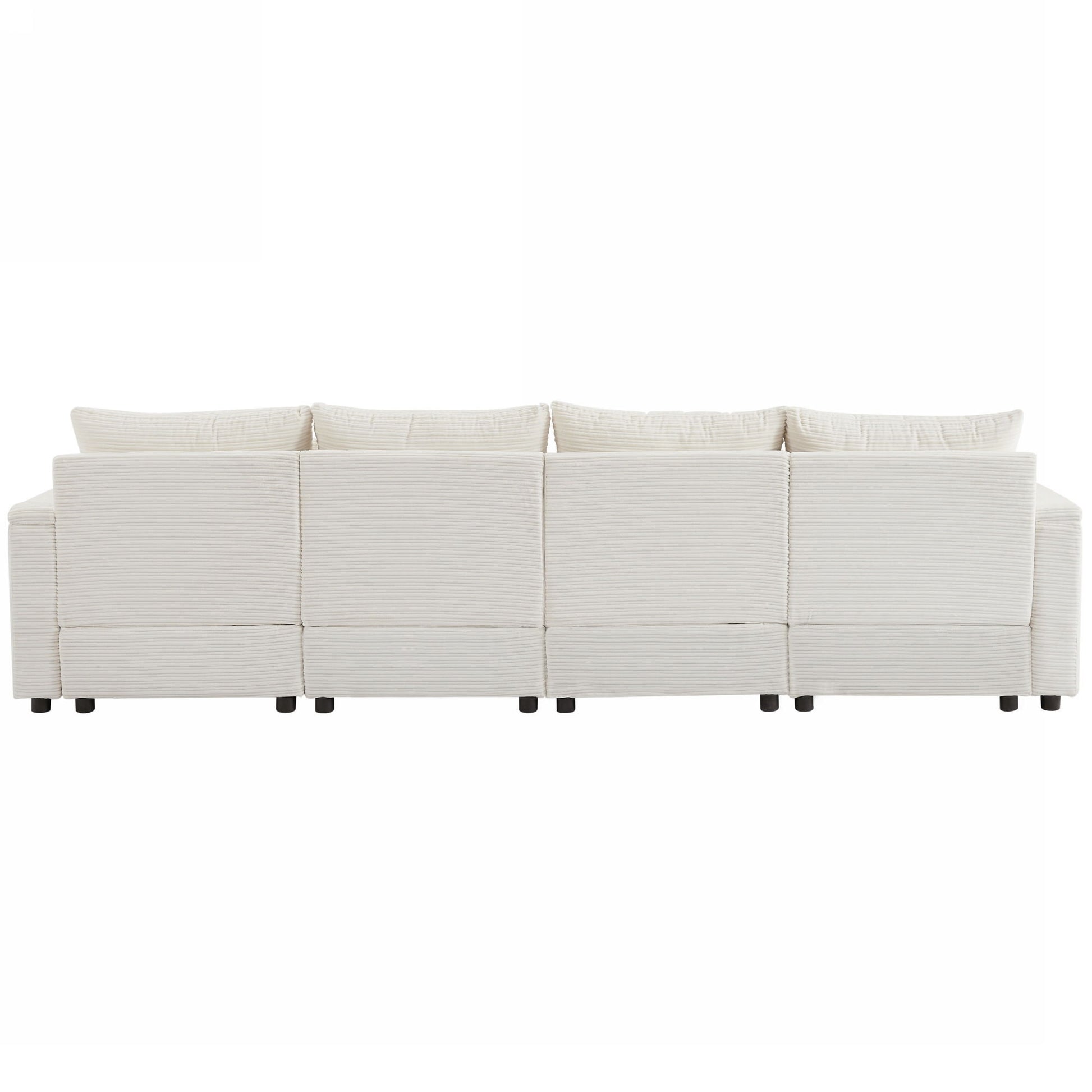 Modern Style Loveseat Sofa Sectional Sofa Couch With Storage Space, A Movable Ottoman, Two USB Ports, Two Cup Holders, A Phone Holder For Living Room - Best Buy Furniture